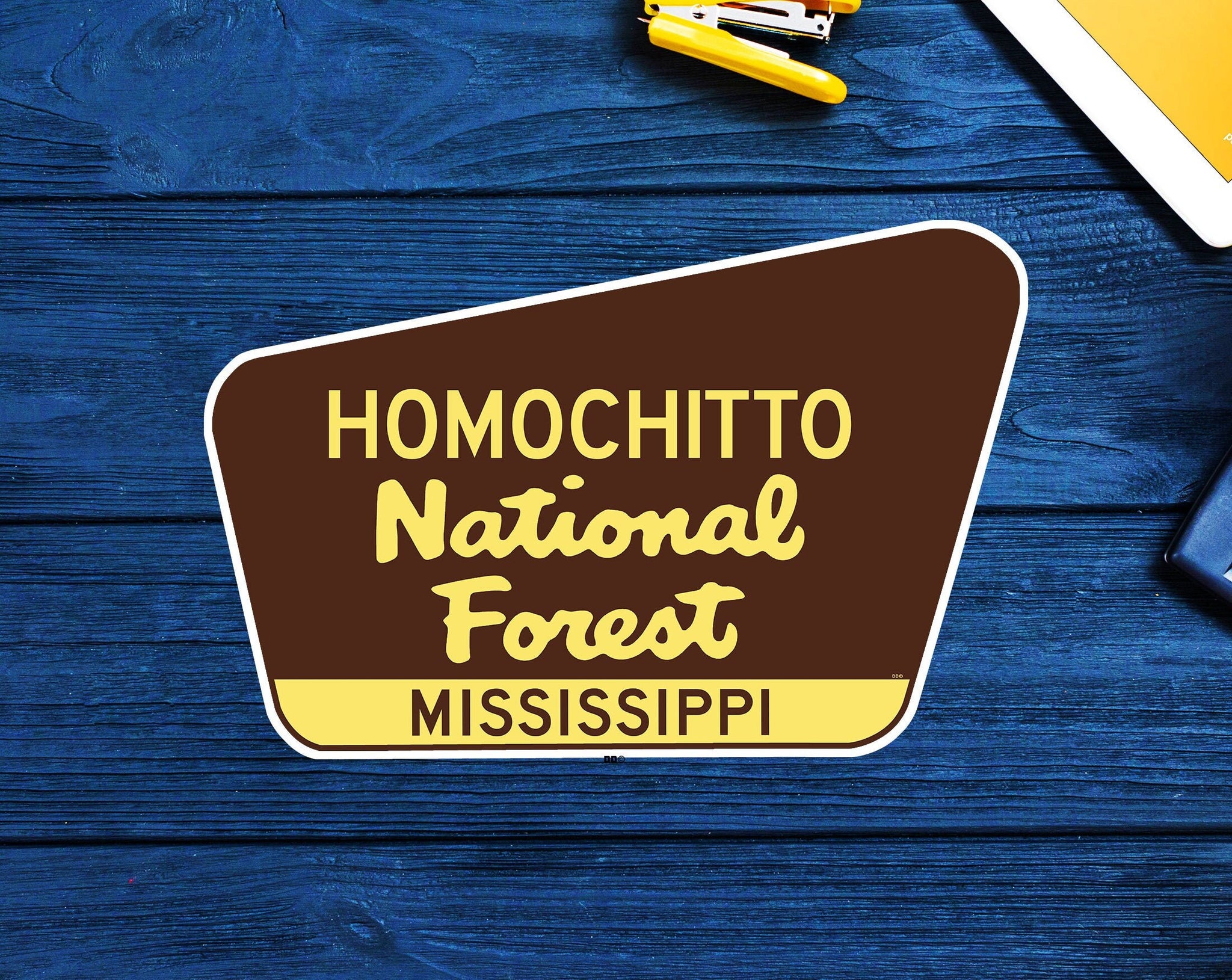 Homochitto National Forest Decal Sticker 3.75" x 2.5" Mississippi Vinyl MS