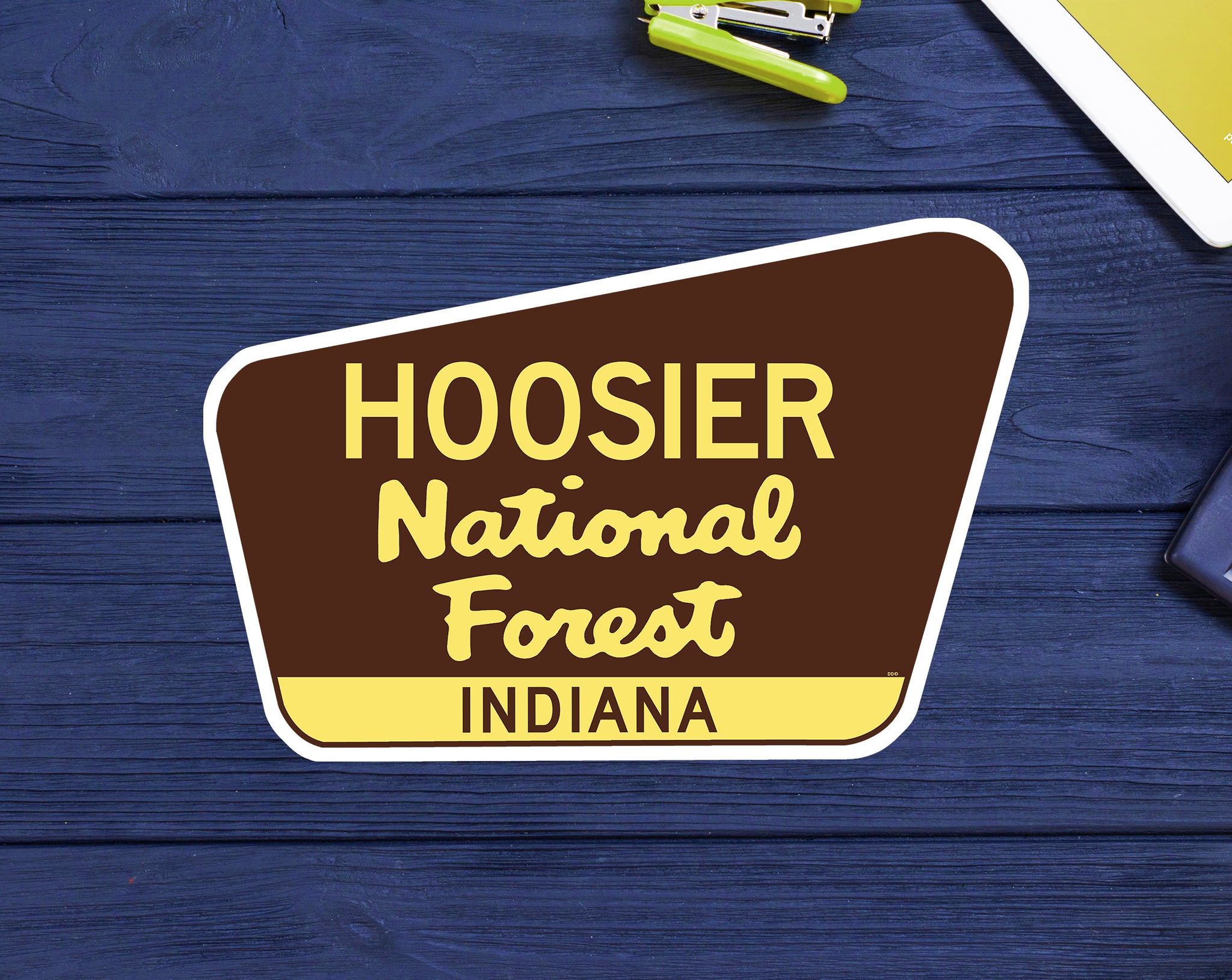 Hoosier National Forest Decal Sticker 3.75" x 2.5" Indiana Park Vinyl