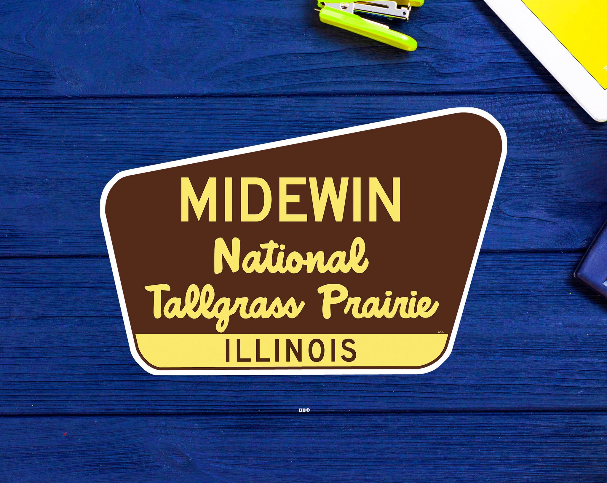 Midewin National Tallgrass Prairie Decal Sticker 3.75" x 2.5" Illinois Park Vinyl