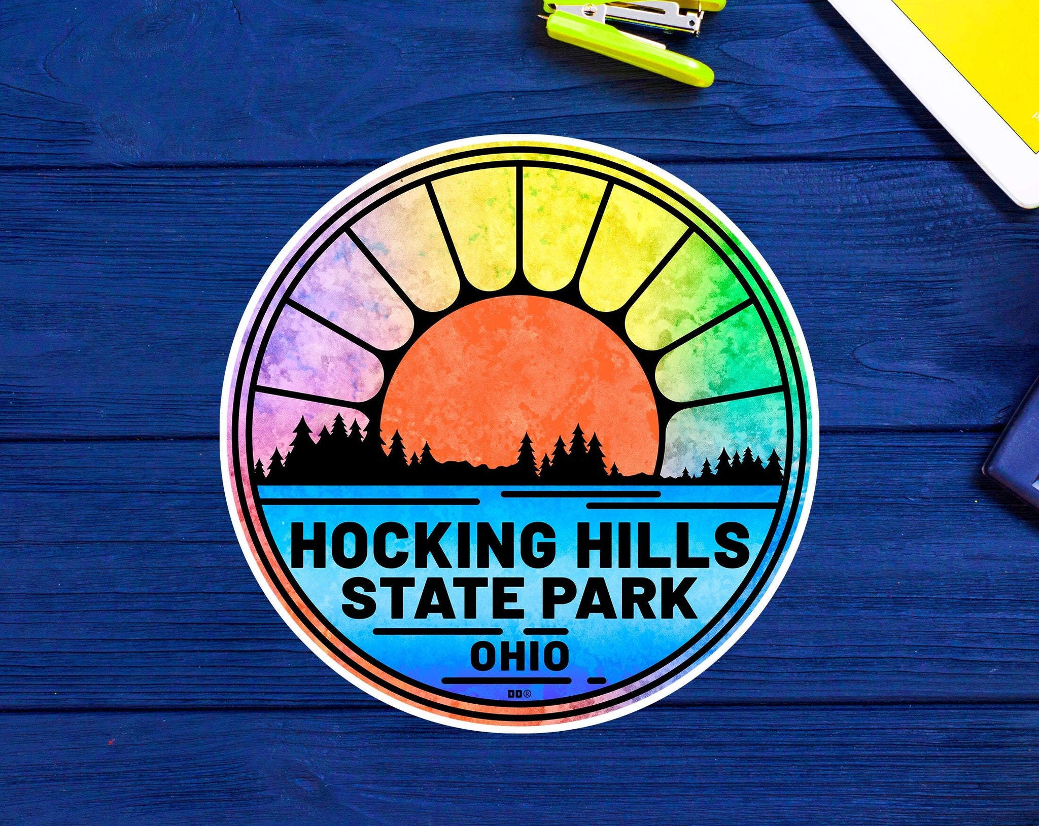 Hocking Hills State Park Decal 3" to 5" Sticker Ohio Vinyl Indoor Or Outdoor