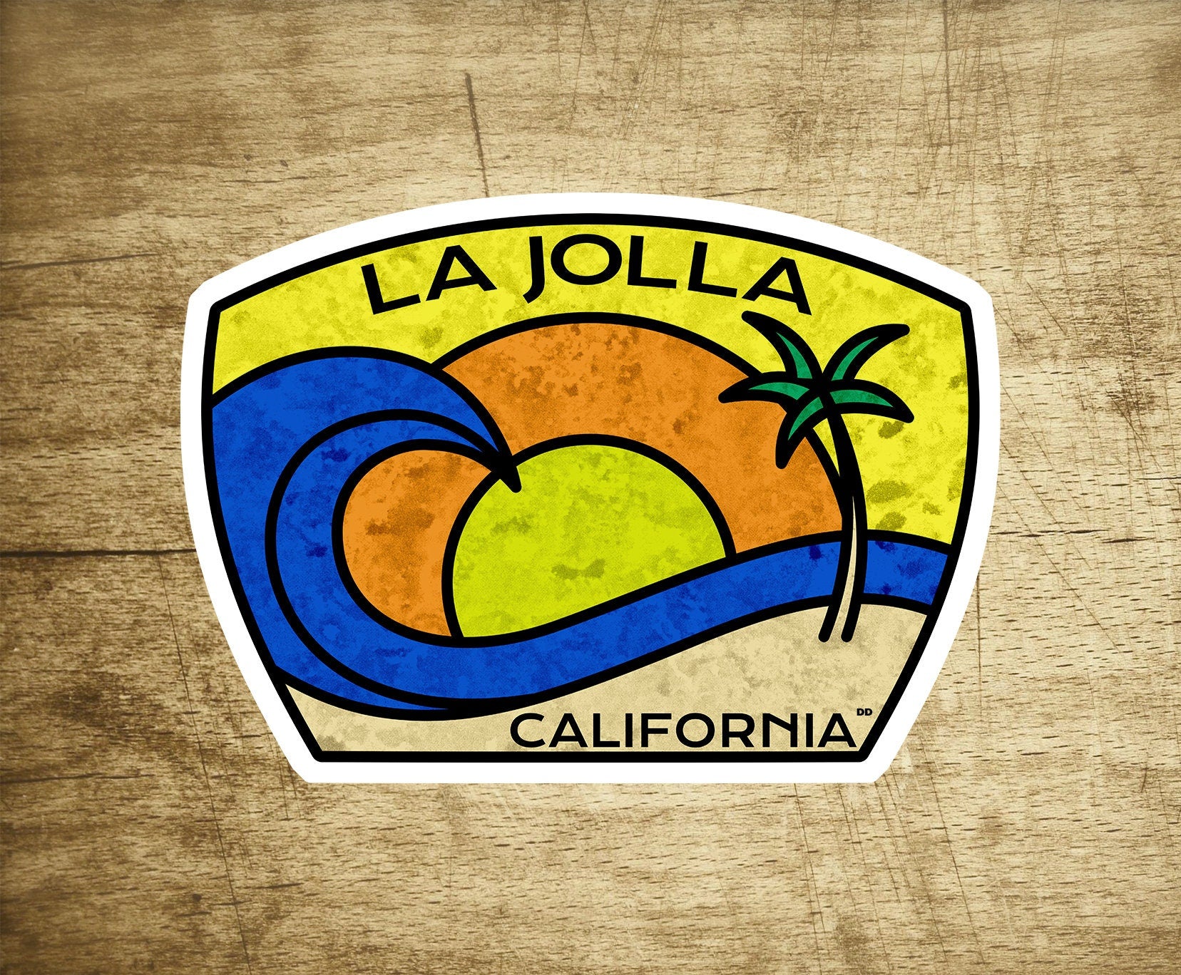 La Jolla Beach California Decal Sticker 3.75" X 2.75" Surf San Diego Surfing