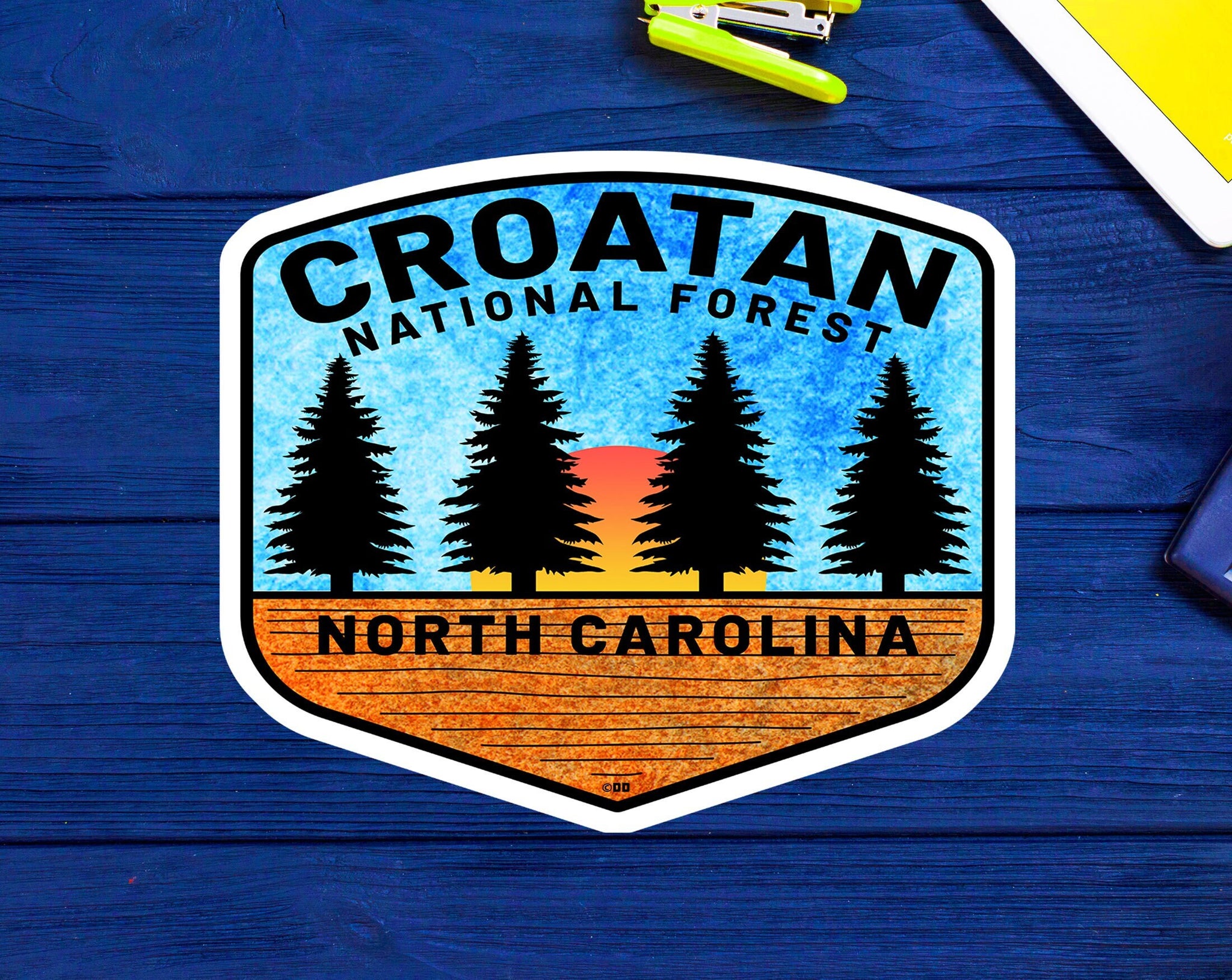 Croatan National Forest Decal Sticker Vinyl North Carolina 3.75"