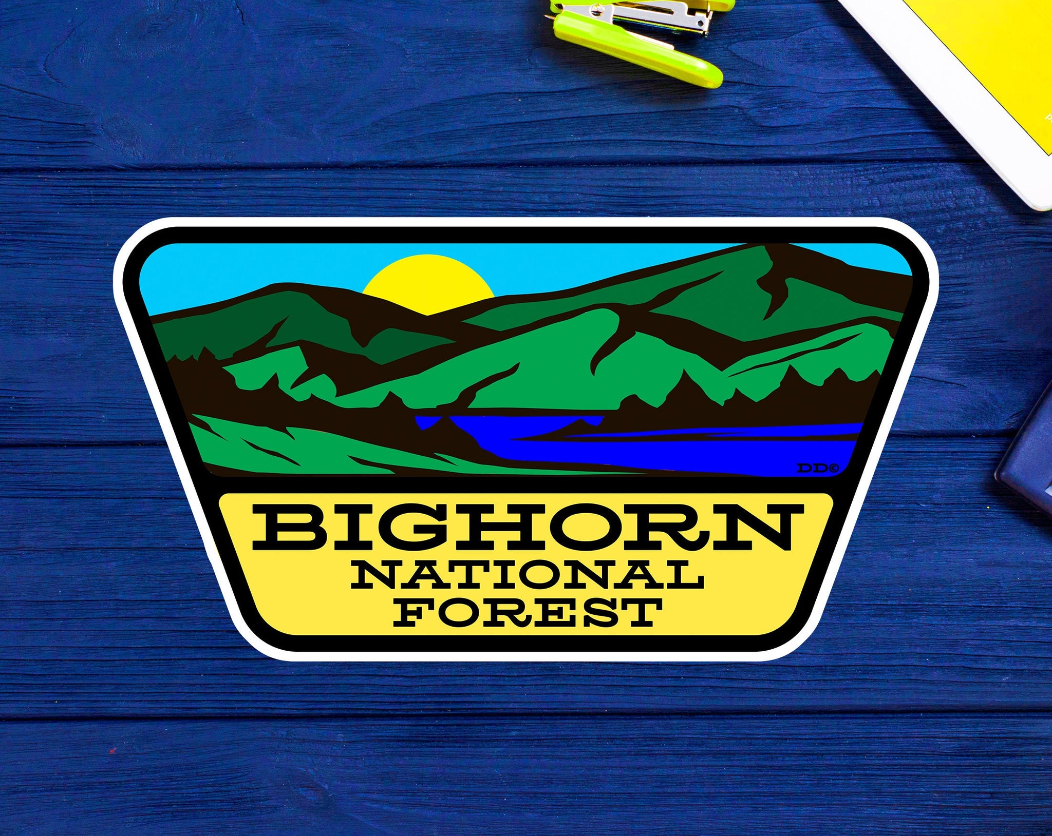 Bighorn National Forest Decal Sticker 4" Wyoming Park Vinyl