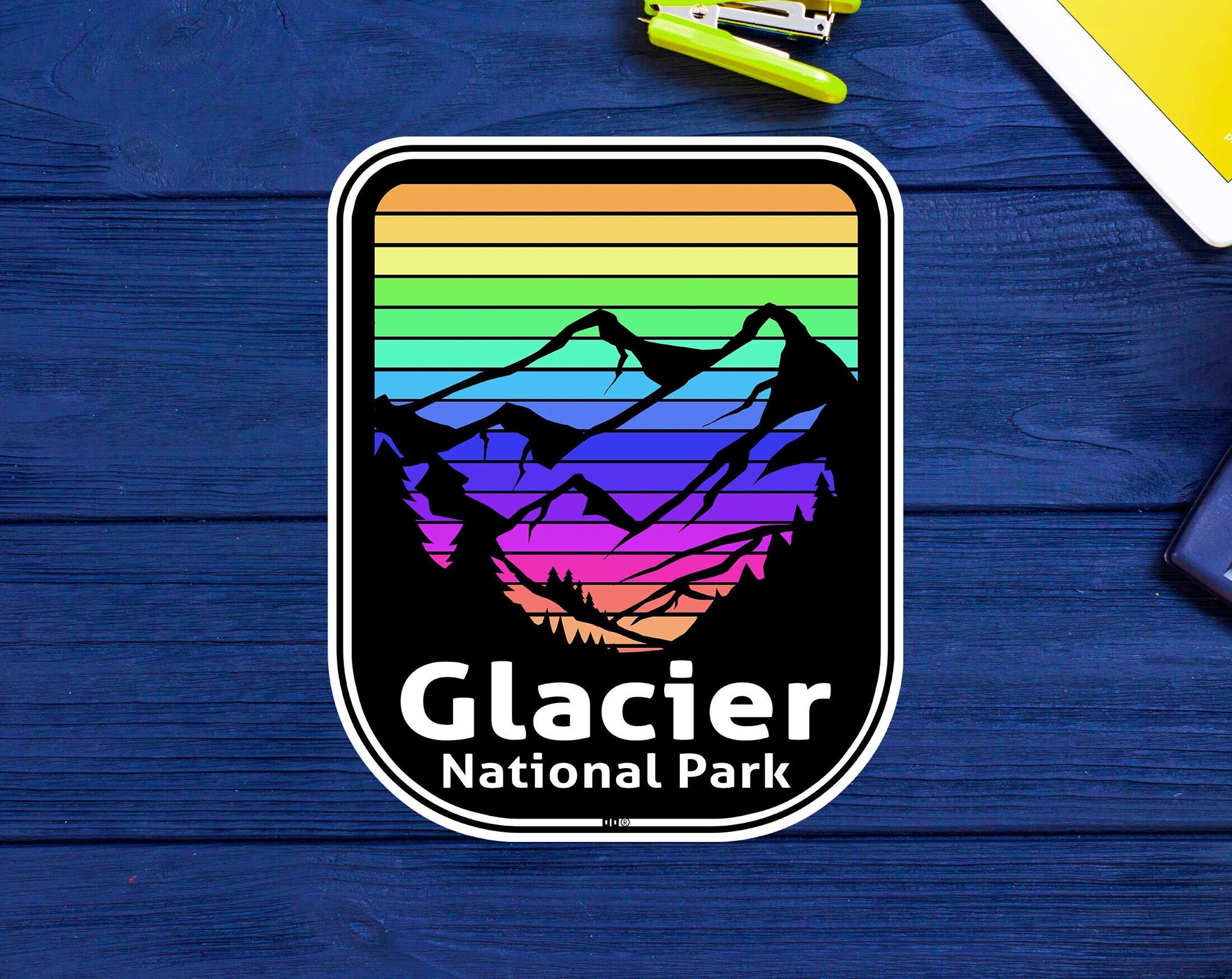 Glacier National Park Sticker Decal Washington 3.9"