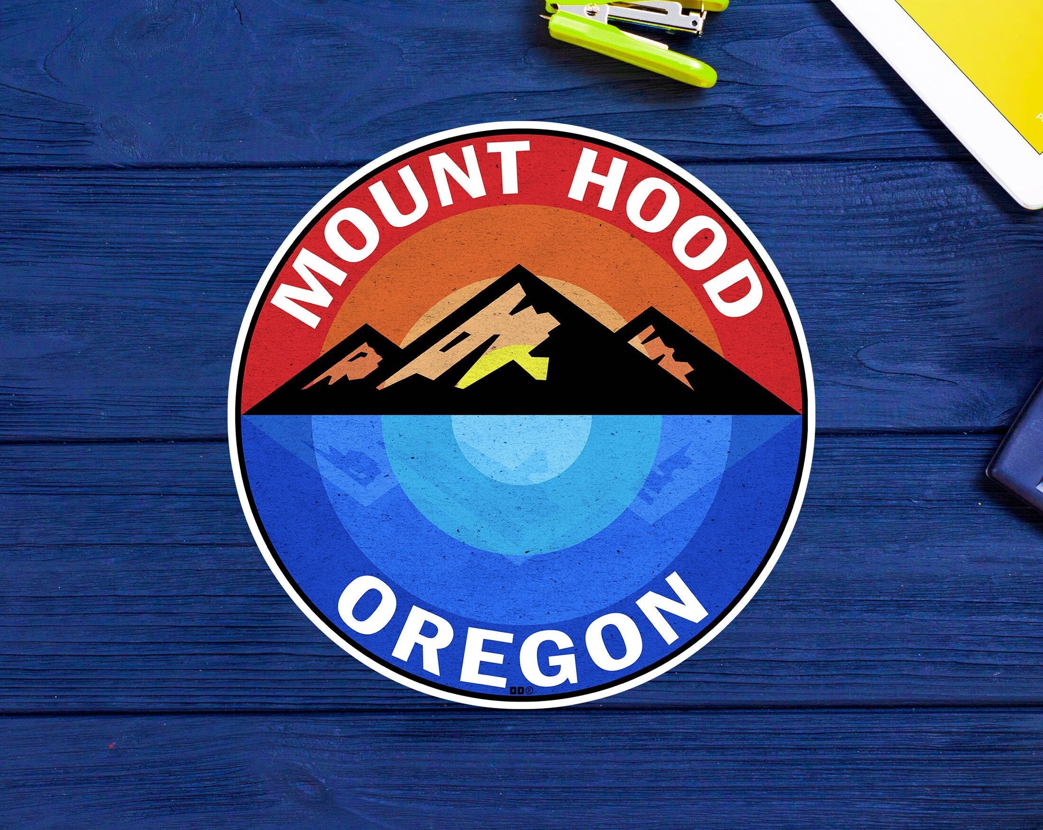 Mount Hood Oregon Decal Sticker 3" Skiing Park Vinyl