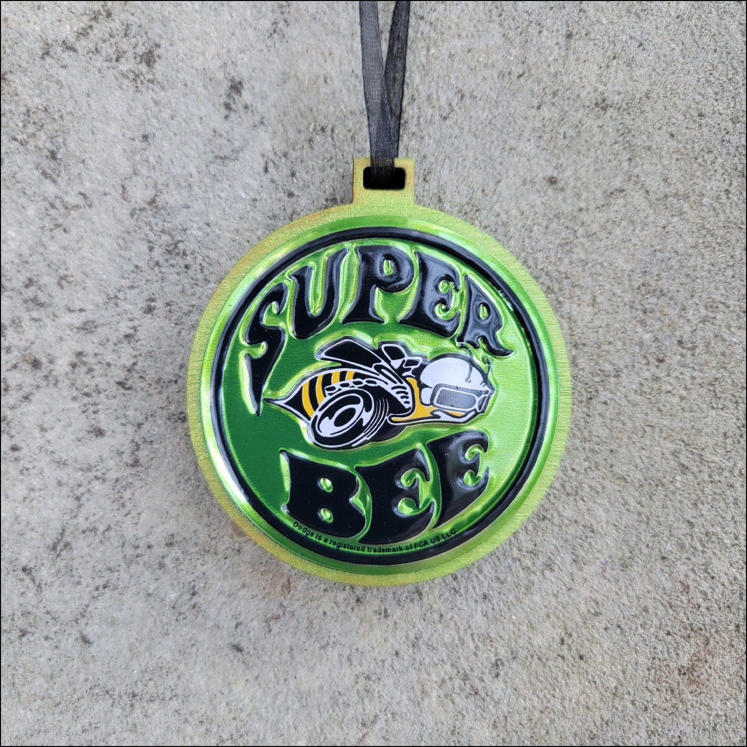 Dodge Super Bee Ornament Christmas Ornaments Genuine Parts Wood And Metal