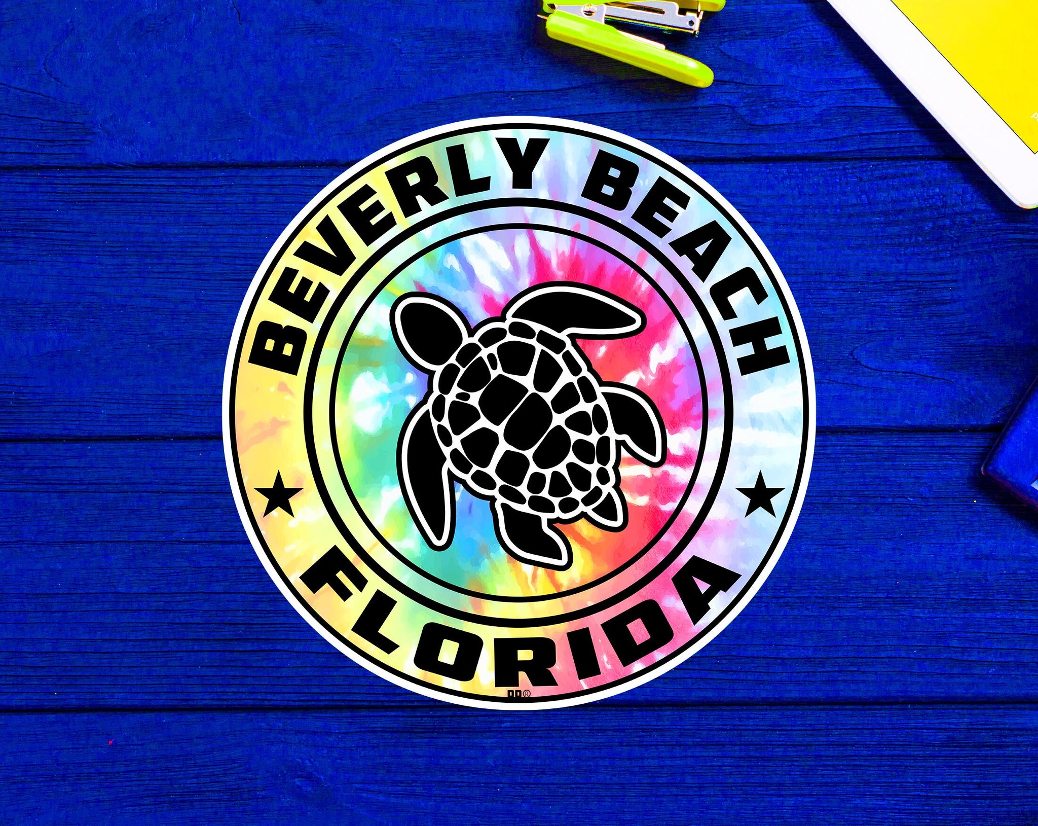 Beverly Beach Florida Beach Sticker Decal 3" Vinyl