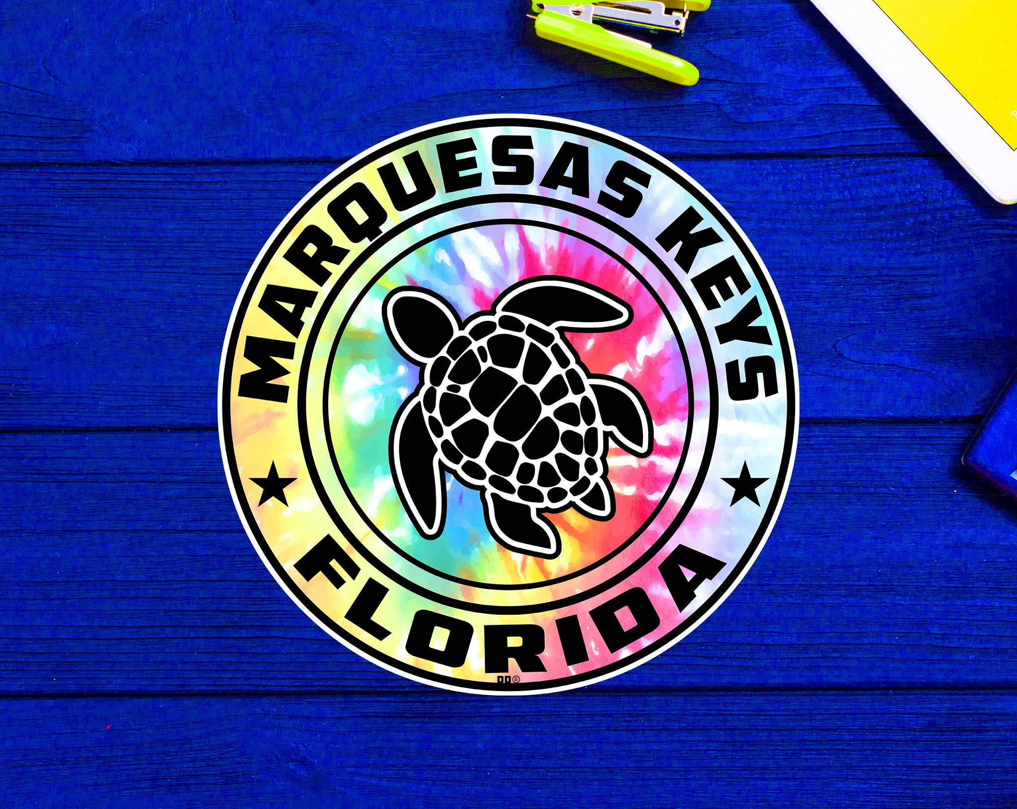 Marquesas Keys Florida Beach Sticker Decal 3" Vinyl Sea Turtle
