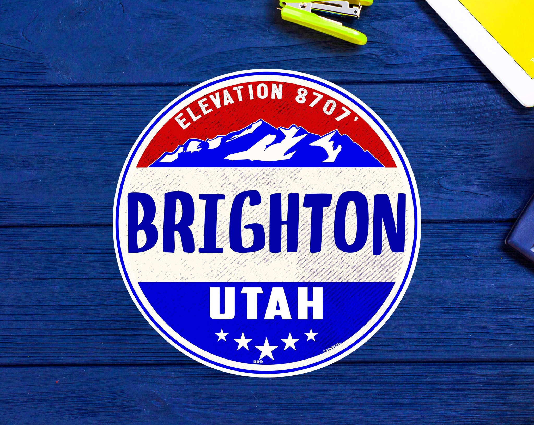 Brighton Utah Skiing Decal Sticker 3" Indoor Outdoor Alta Park City Snowbird Salt Lake City