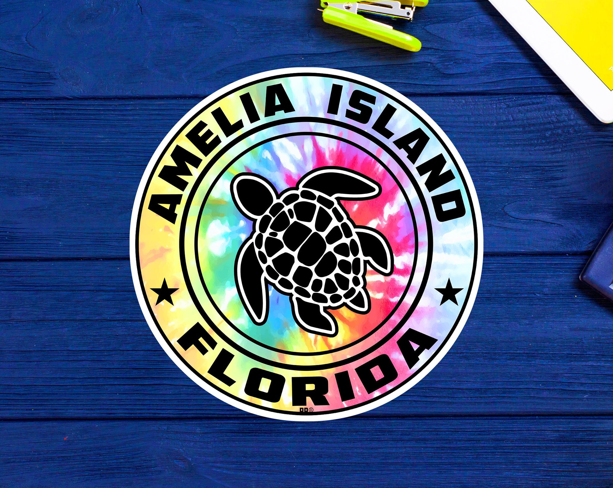 Amelia Island Florida Beach Sticker Decal 3" Vinyl
