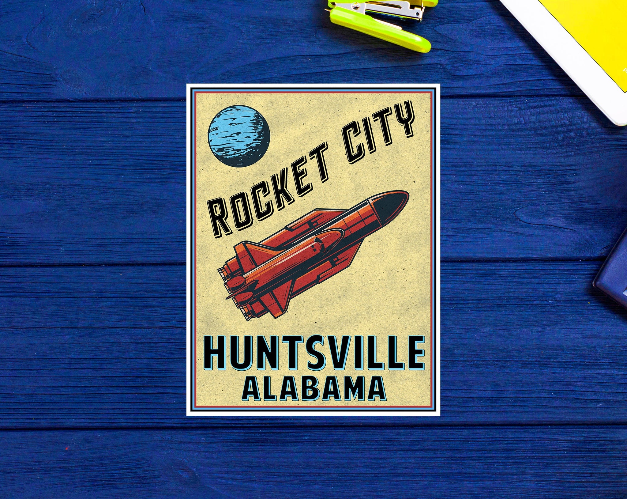 Huntsville Alabama Rocket City Sticker Decal 3.9"