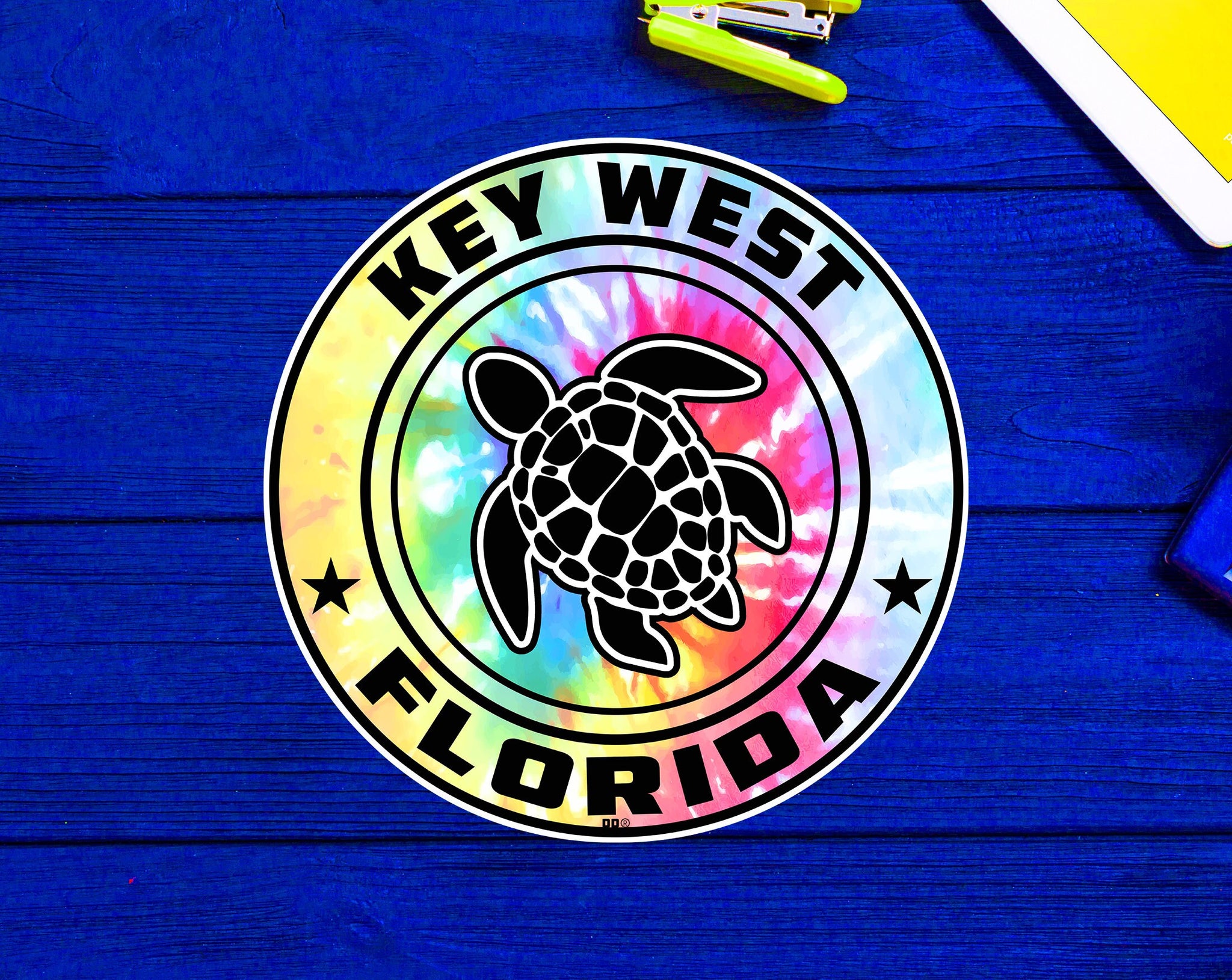 Key West Florida Beach Sticker Decal 3" Vinyl Sea Turtle