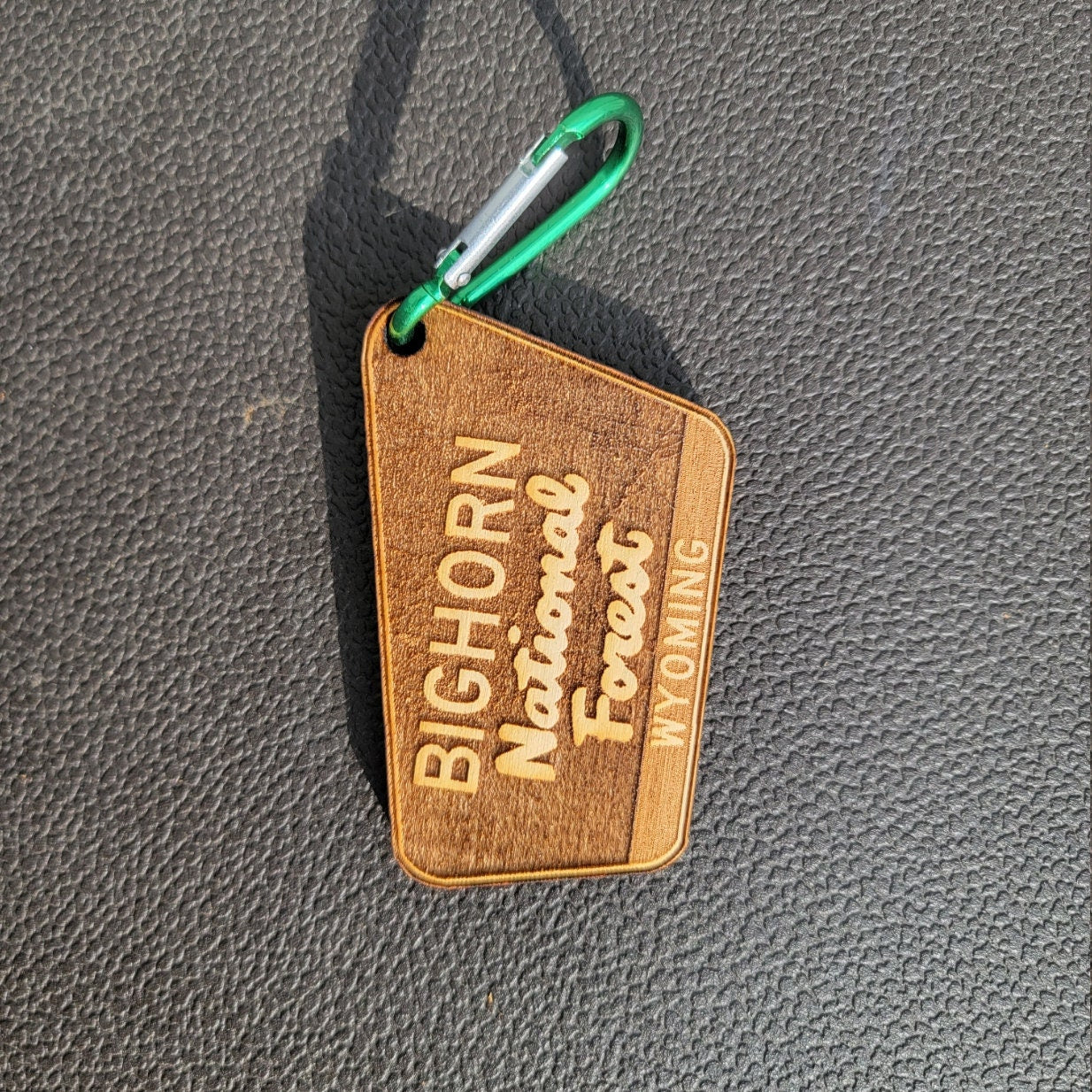 Bighorn National Forest Wood Keychain Or Ornament Wyoming Laser Cut WY