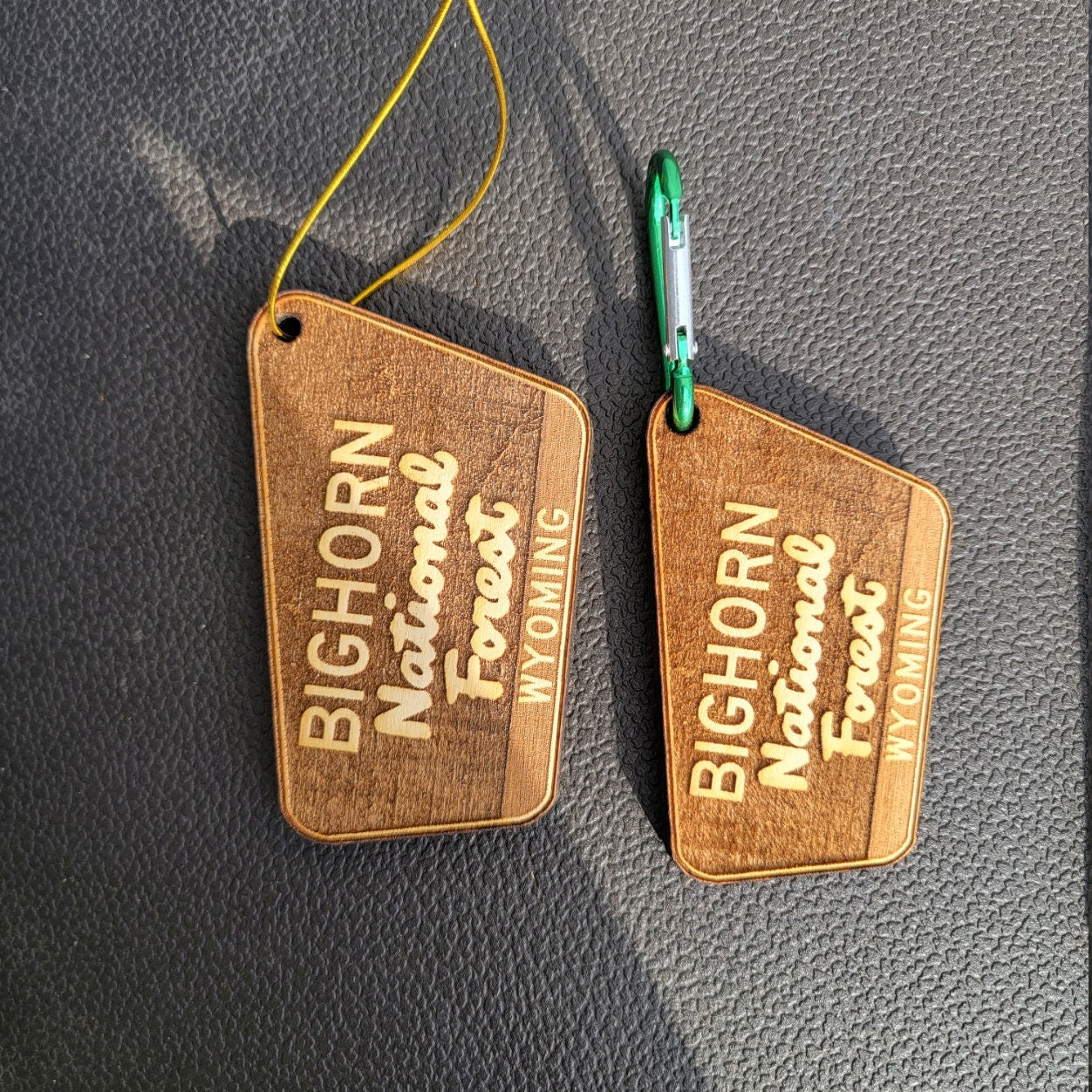 Bighorn National Forest Wood Keychain Or Ornament Wyoming Laser Cut WY
