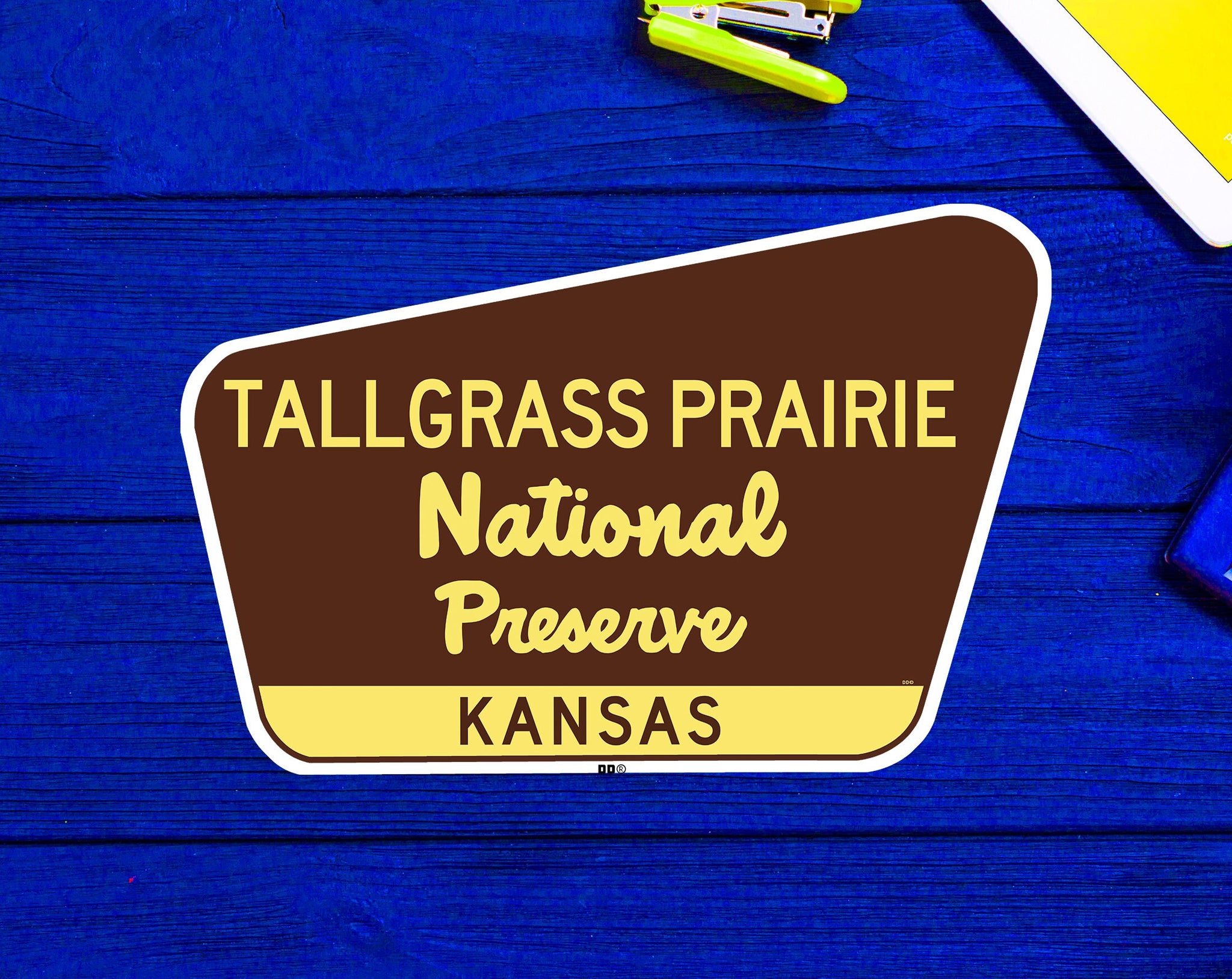 Tallgrass Prairie National Preserve Kansas Decal Sticker 3.75" x 2.5" Vinyl