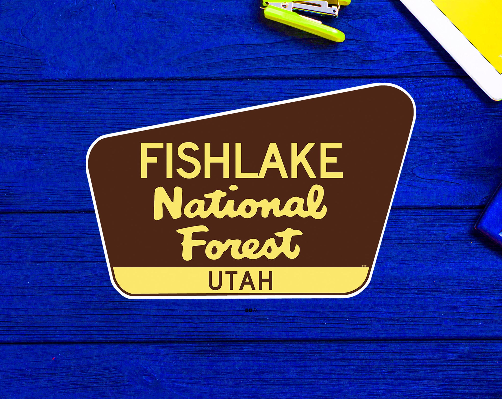 Fishlake National Forest Decal Sticker 3.75" x 2.5" Utah Park Vinyl