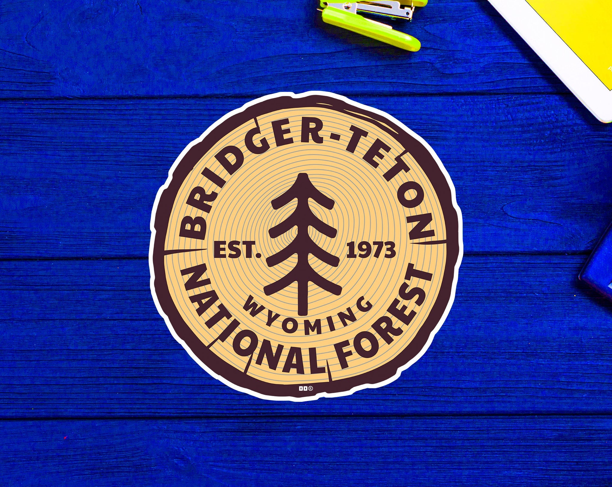 Bridger Teton National Forest Decal Sticker Wyoming 3" Vinyl