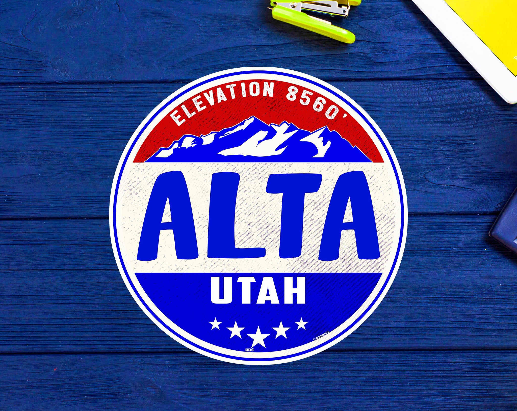 Alta Utah Skiing Decal Sticker 3" Indoor Outdoor Brighton Park City Snowbird Salt Lake City