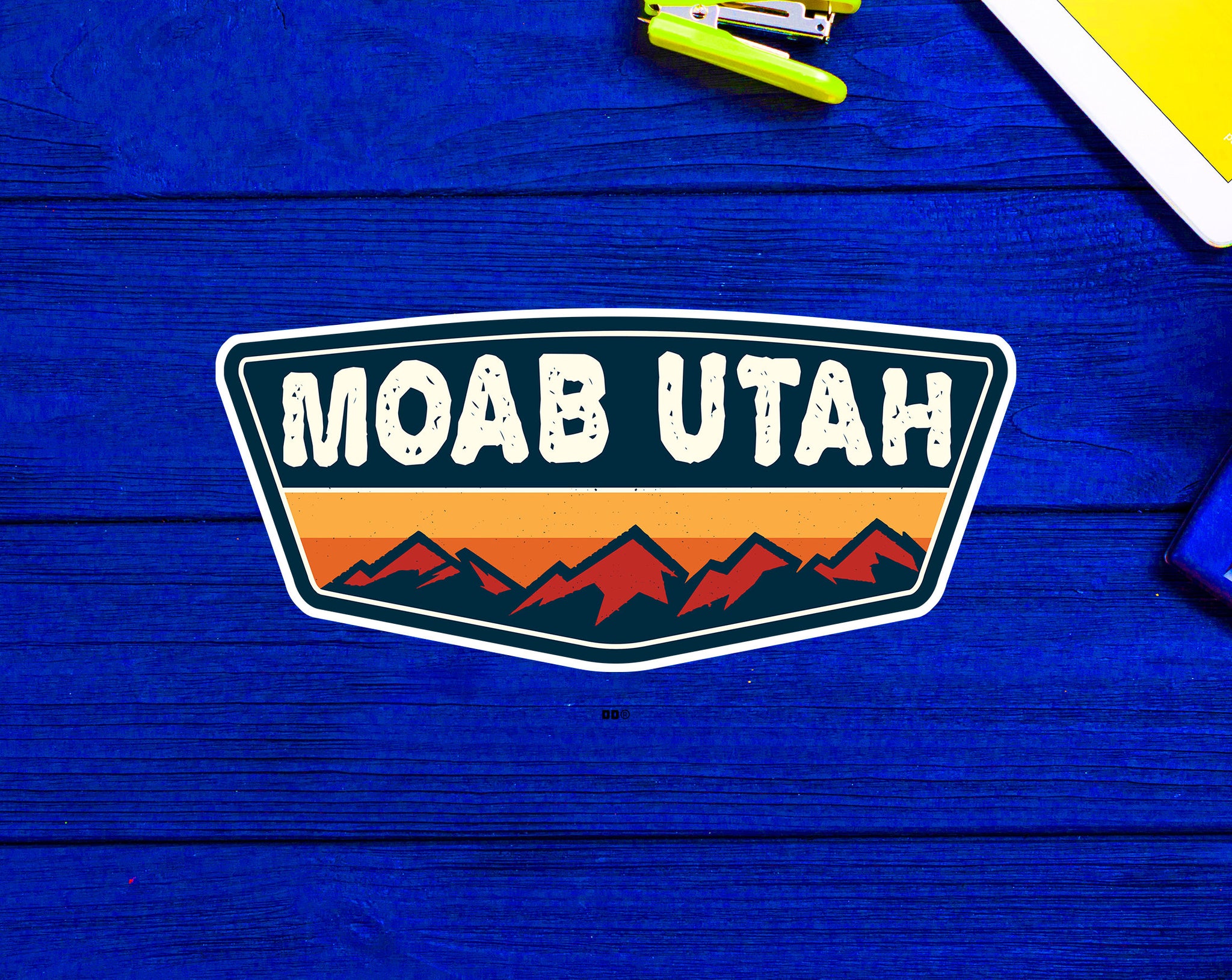 Moab Utah Decal 4" x  1.8" Sticker National Park