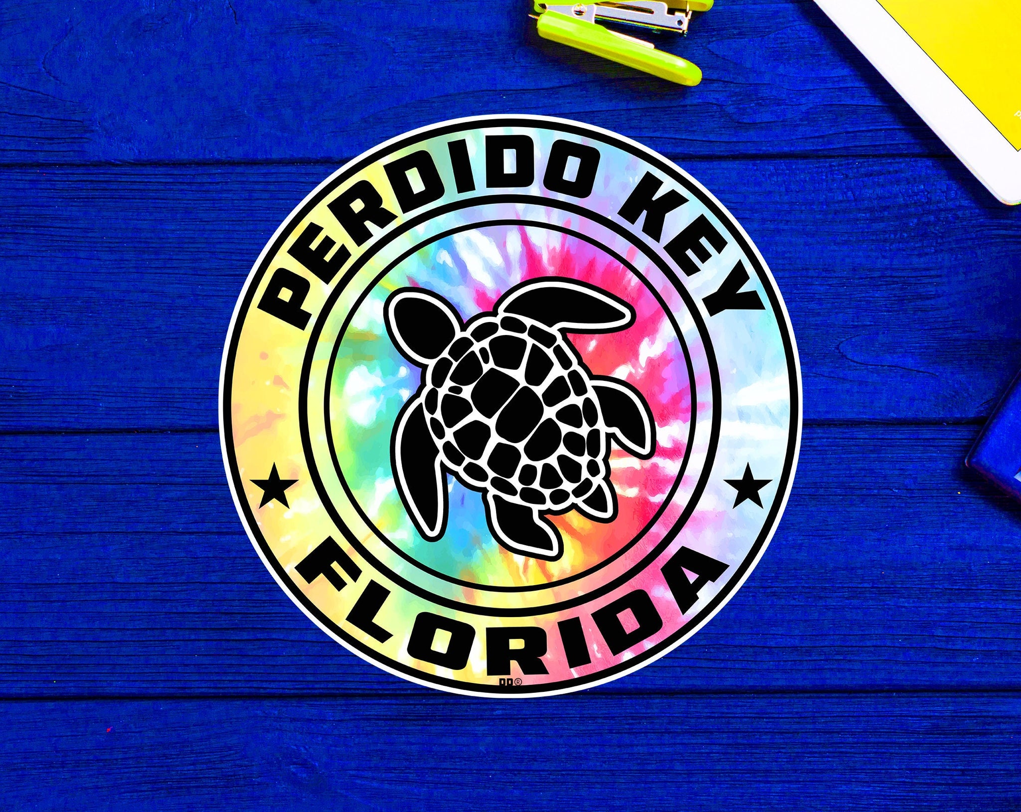 Perdido Key Florida Beach Sticker Decal 3" Vinyl Sea Turtle