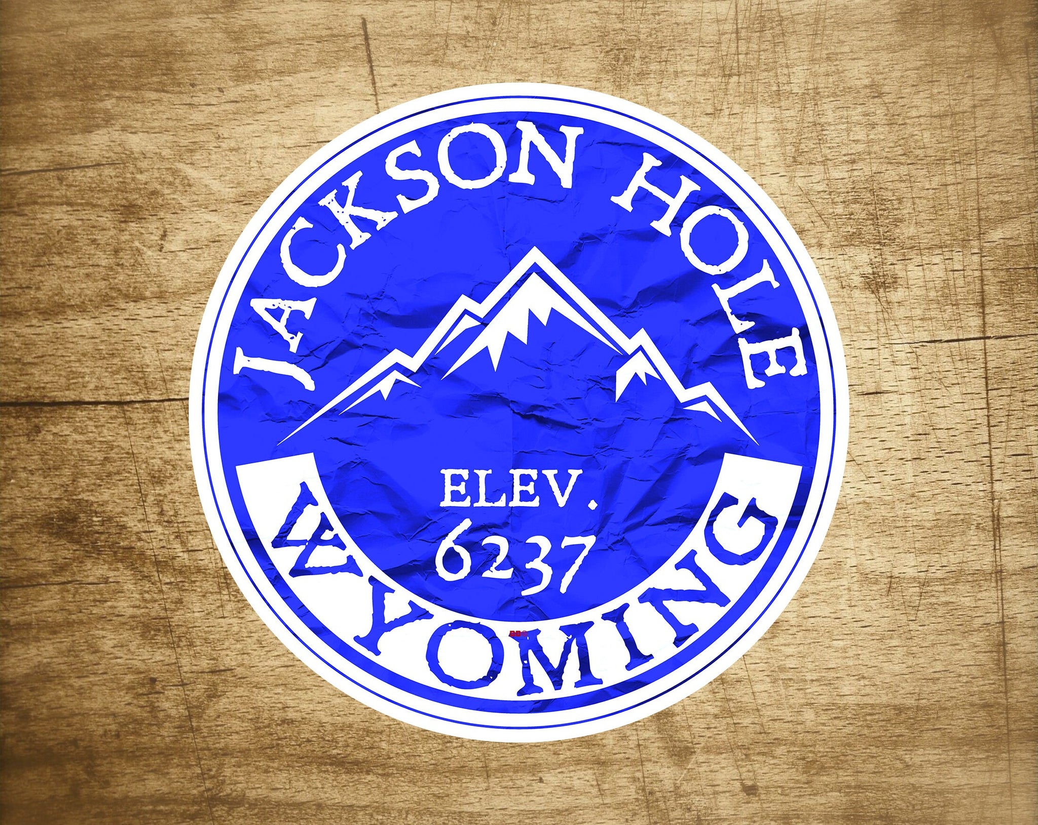 Skiing Jackson Hole Wyoming Sticker Decal Hike Ski Snowboard Mountain Bike Vinyl 3"
