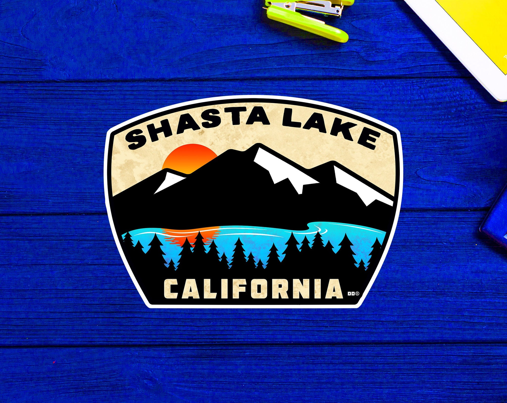 Shasta Lake 3.75" X 2.75" Sticker Decal California