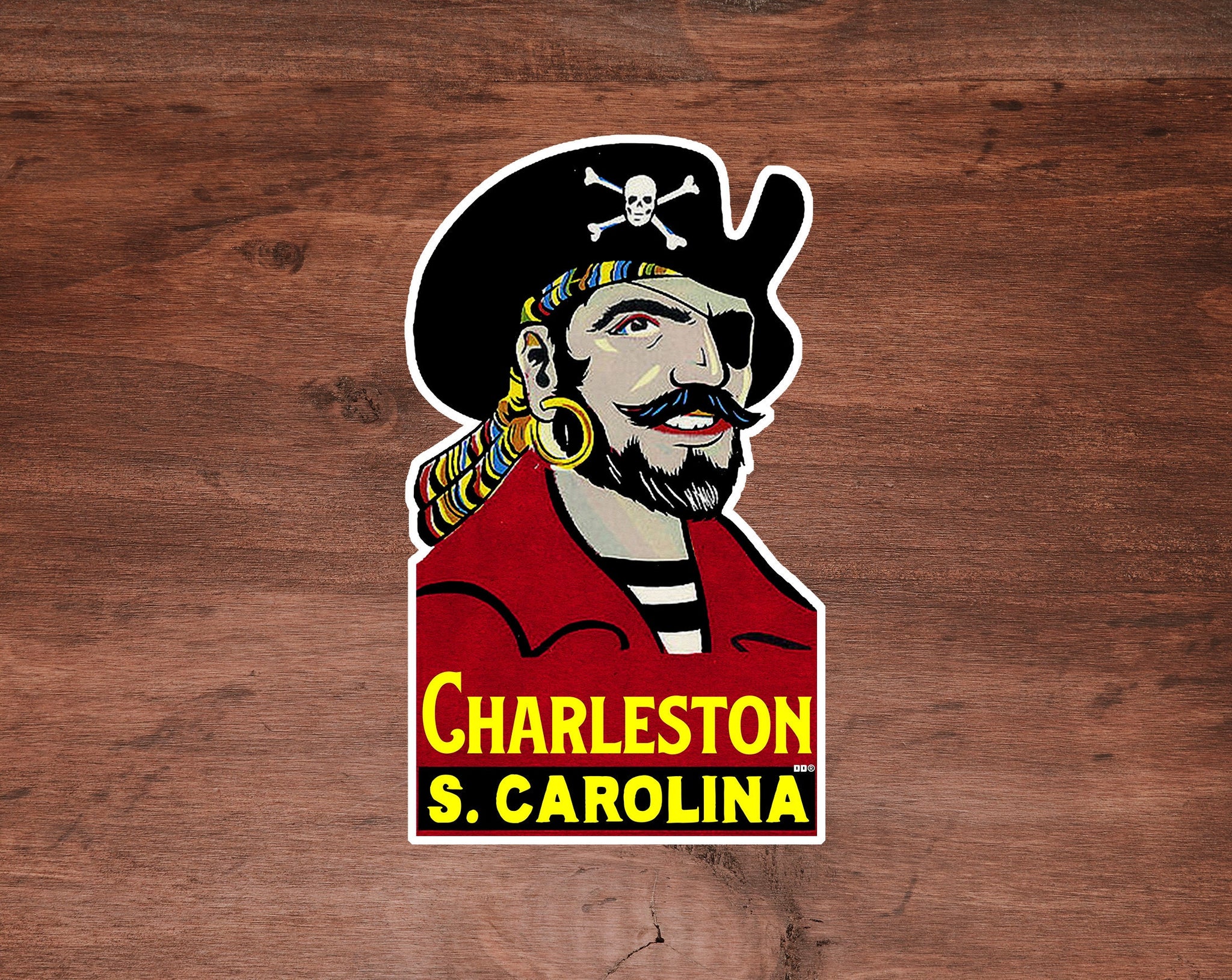 Charleston South Carolina Pirate SC Sticker 3.75"