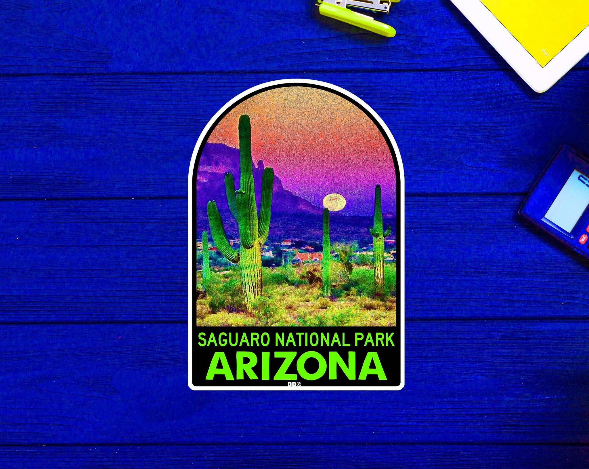 Saguaro National Park Vinyl Decal Sticker 3.75" x 2.75" Arizona