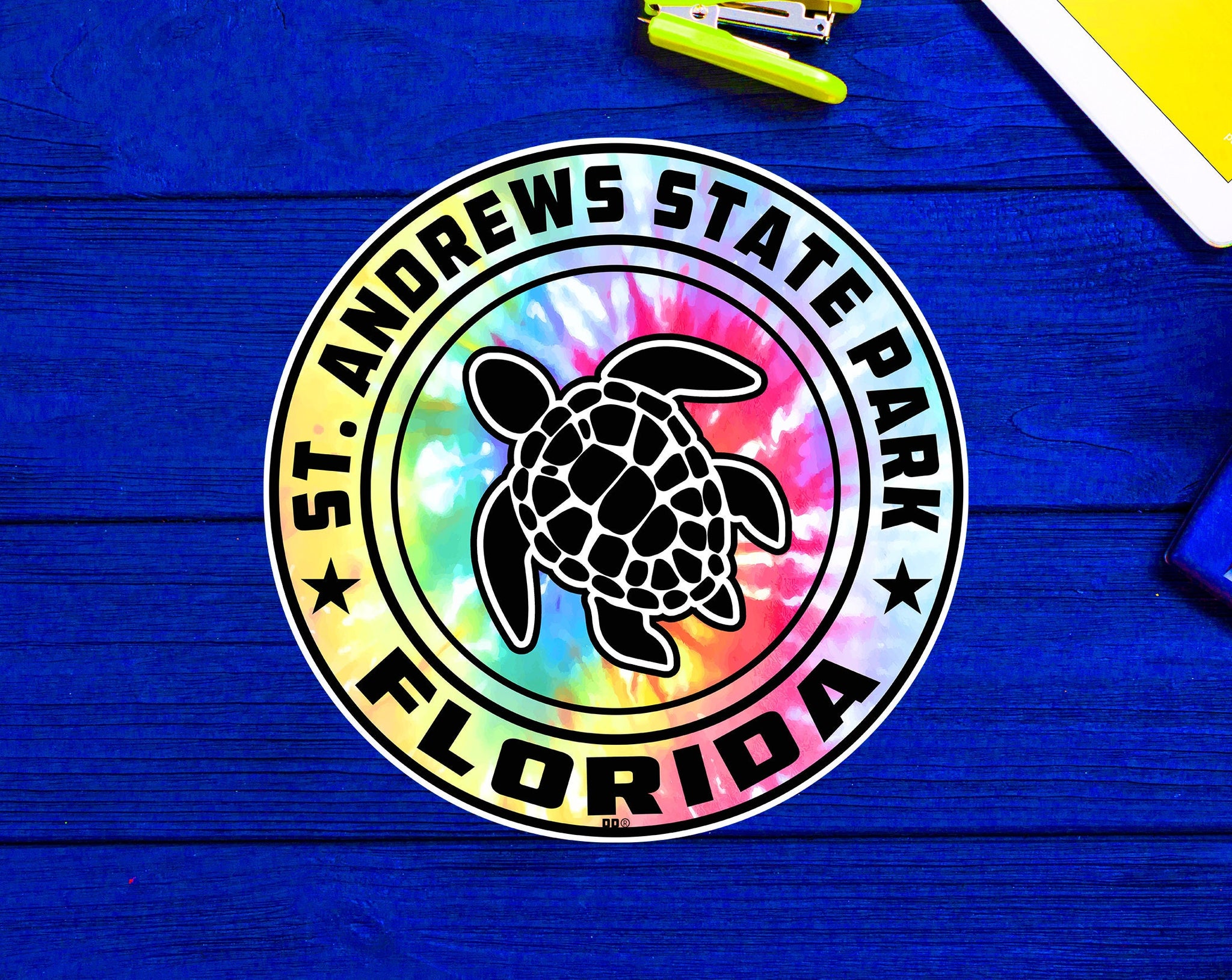 St. Andrews State Park Florida Beach Sticker Decal 3" Vinyl Sea Turtle