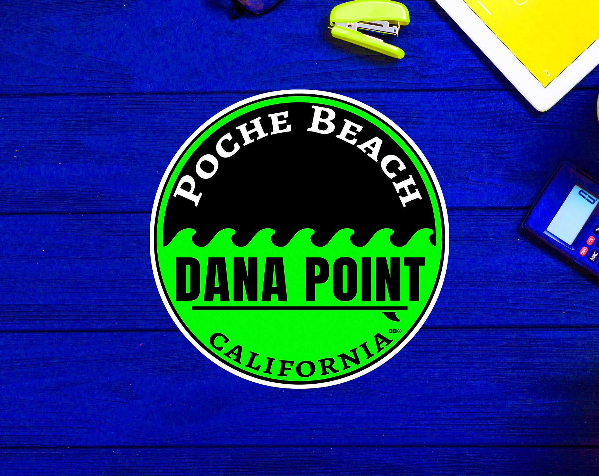 Dana Point California Surfing Poche Beach Surf Sticker 3"