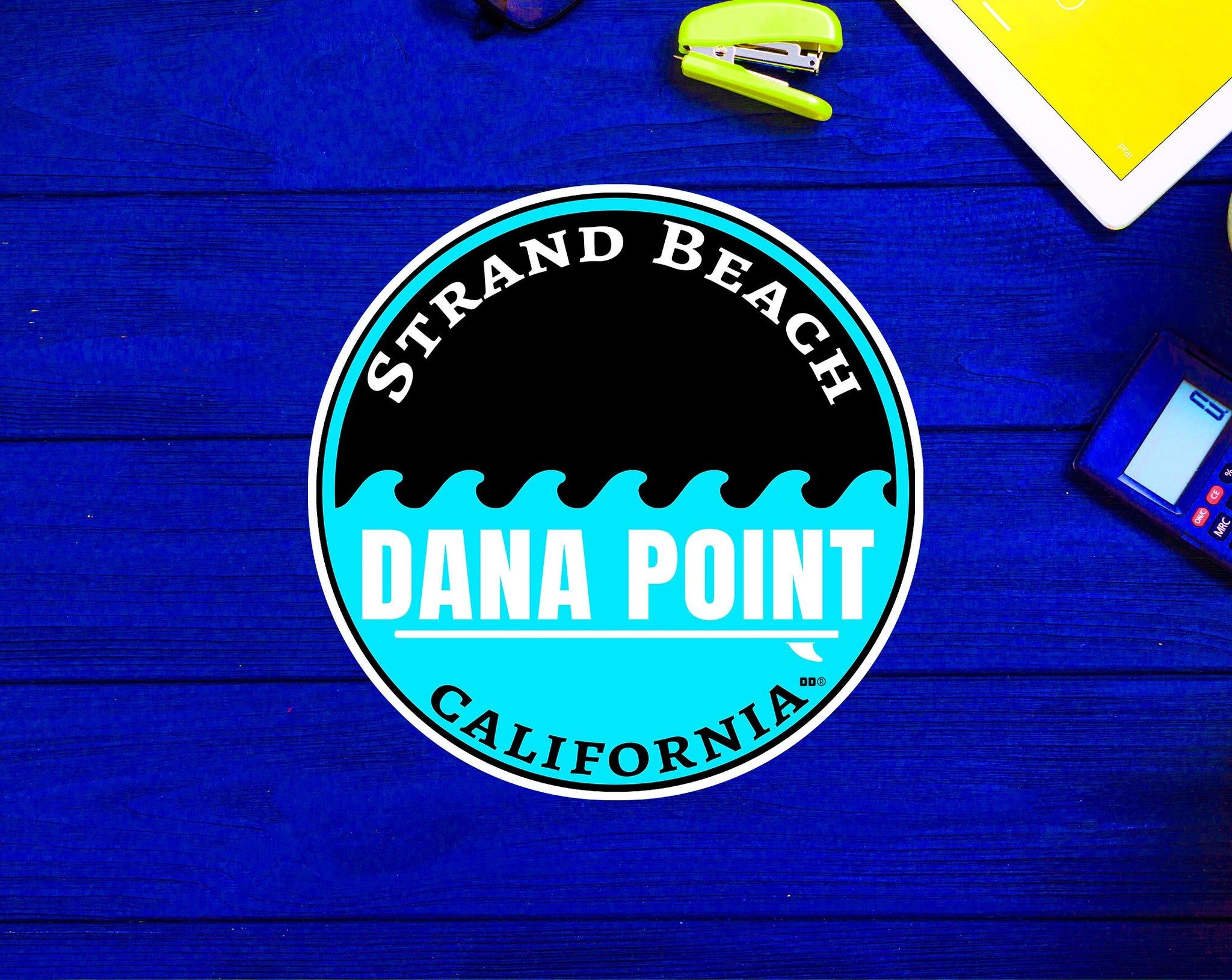 Dana Point California Surfing Strand Beach Surf Sticker 3"