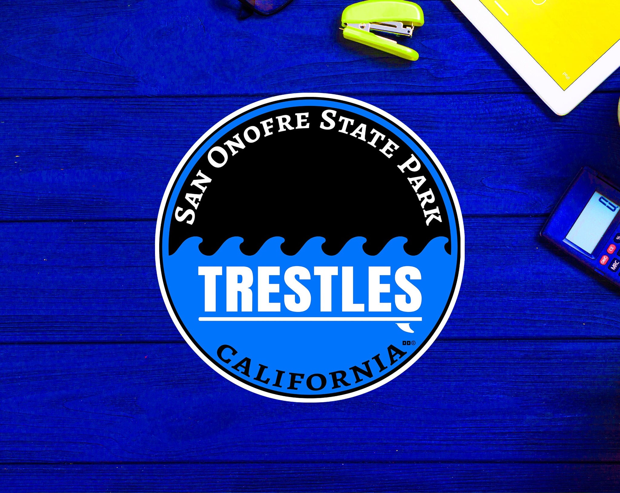 Trestles Surfing San Onofre State Park California Surf Sticker 3"
