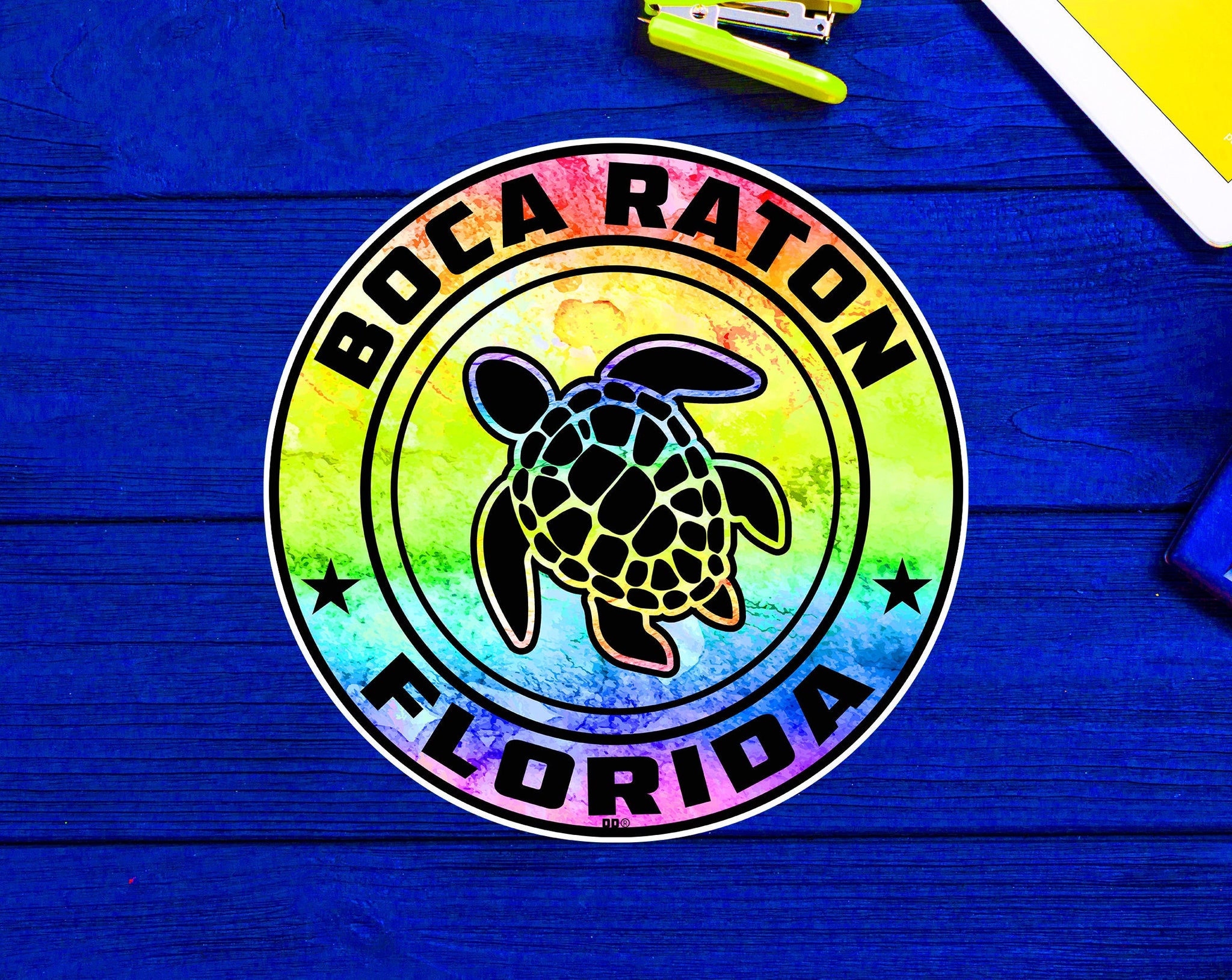 Boca Raton Florida Beach Sticker Decal 3" Vinyl