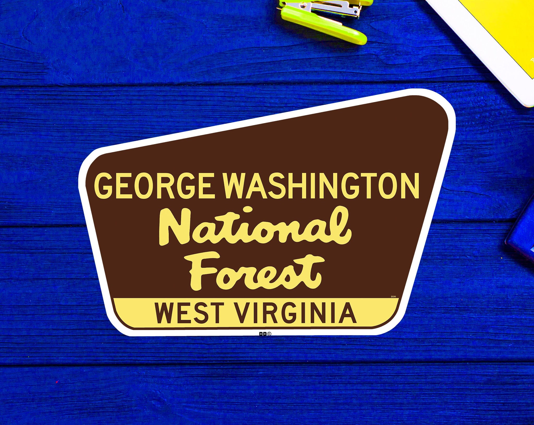 George Washington National Forest Decal Sticker 3.75" x 2.5" West Virginia Vinyl