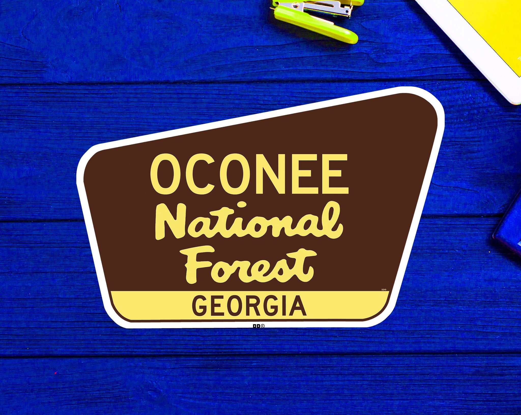 Oconee National Forest Georgia 3.75" x 2.5" Vinyl