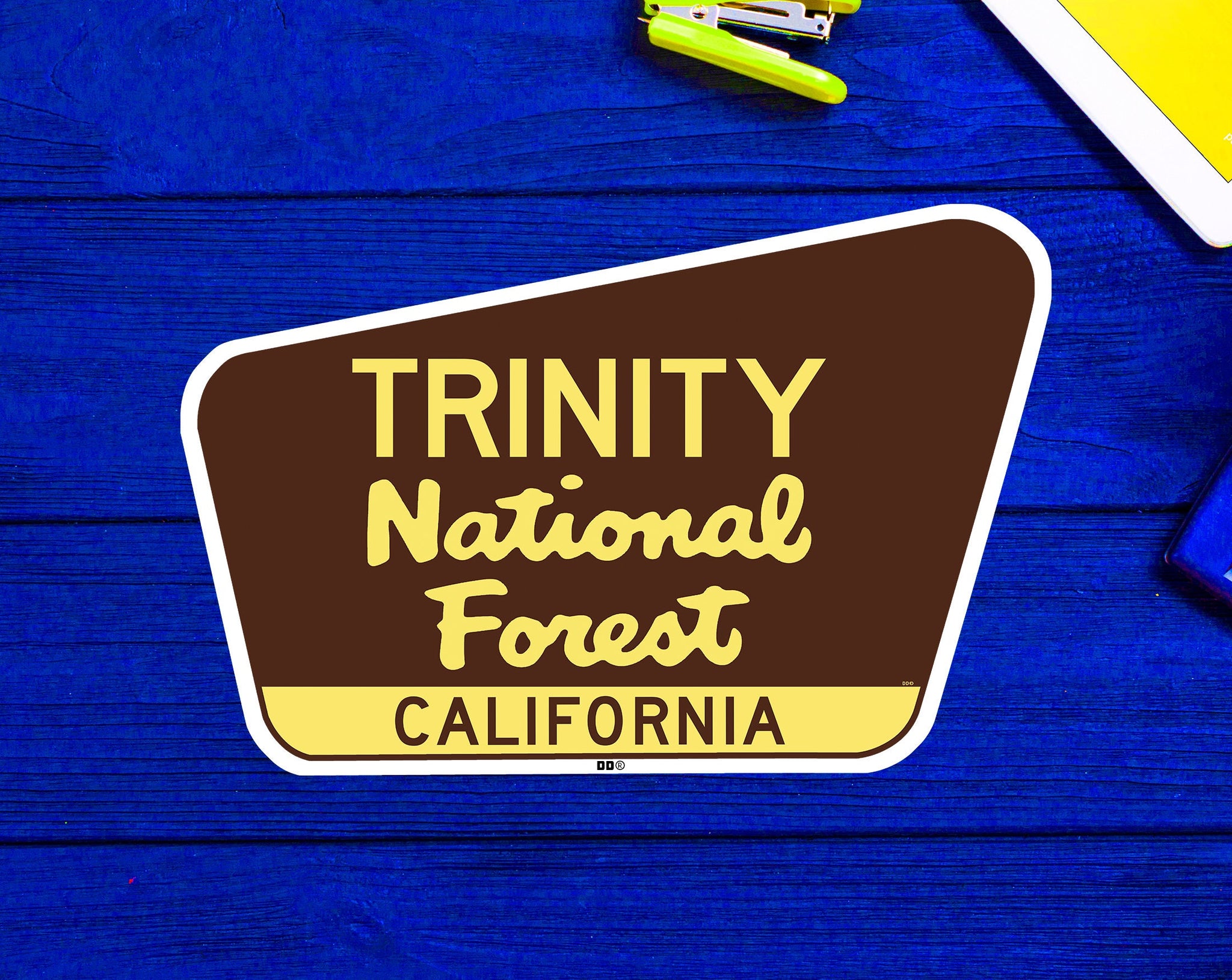 Trinity National Forest California Decal Sticker 3.75" x 2.5" Vinyl