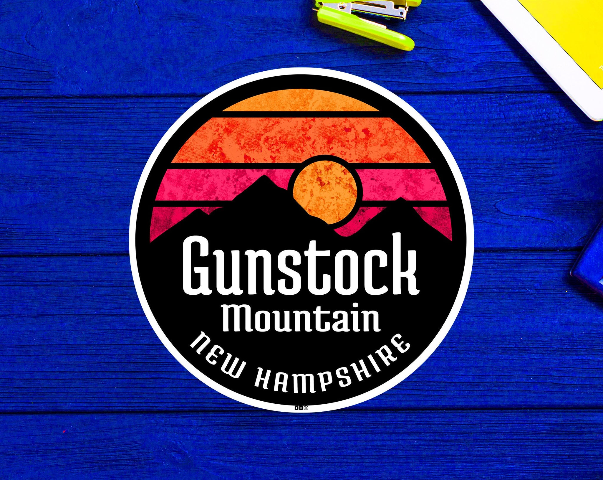 Gunstock Mountain New Hampshire Sticker Decal 3"