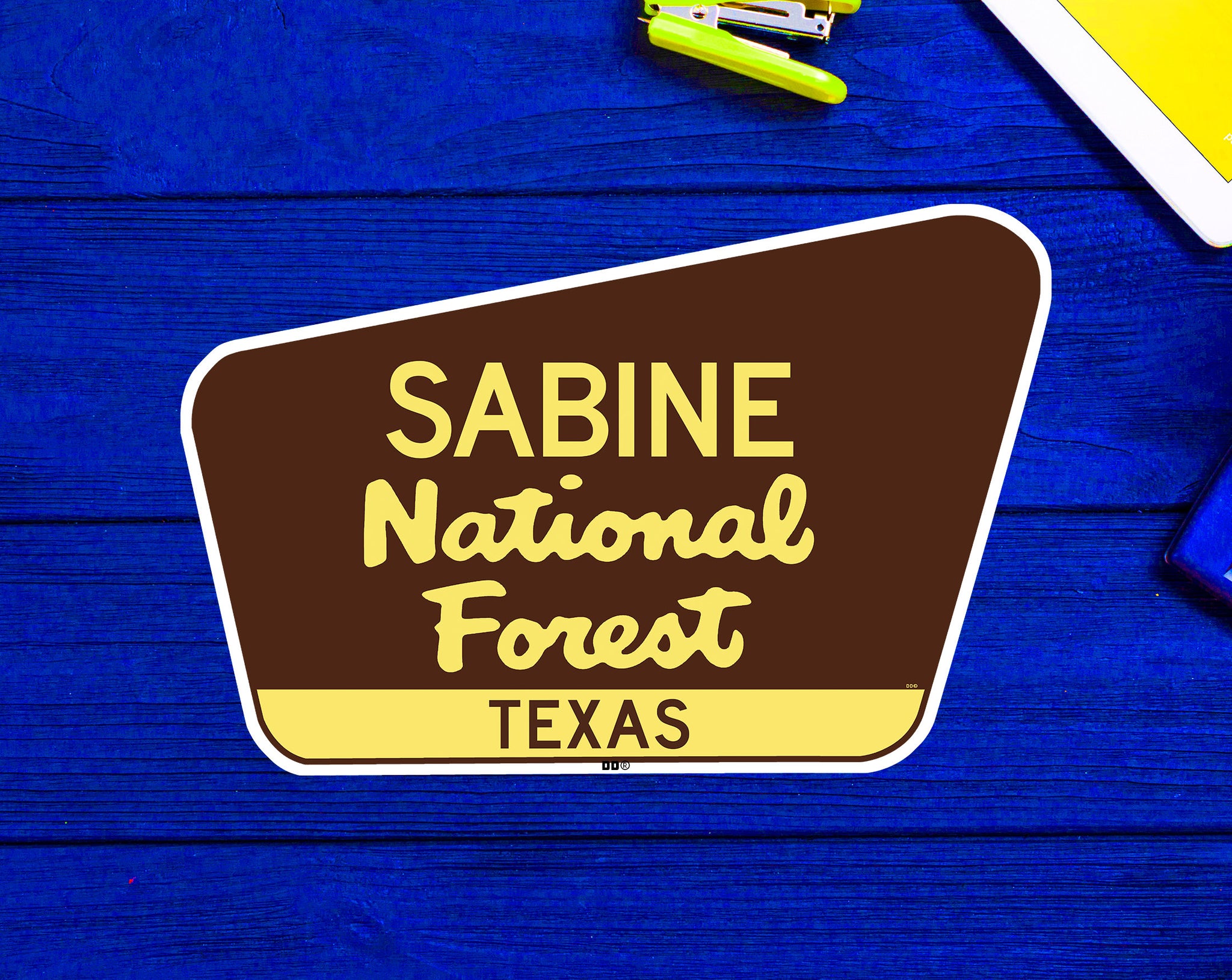 Sabine National Forest Decal Sticker 3.75" x 2.5" Texas Park Vinyl