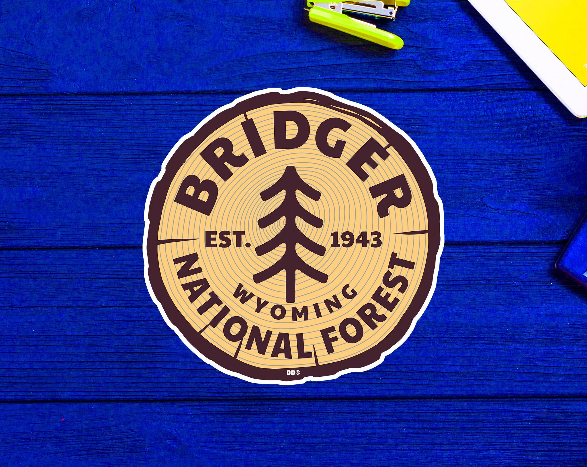 Bridger National Forest Decal Sticker Wyoming 3" Vinyl