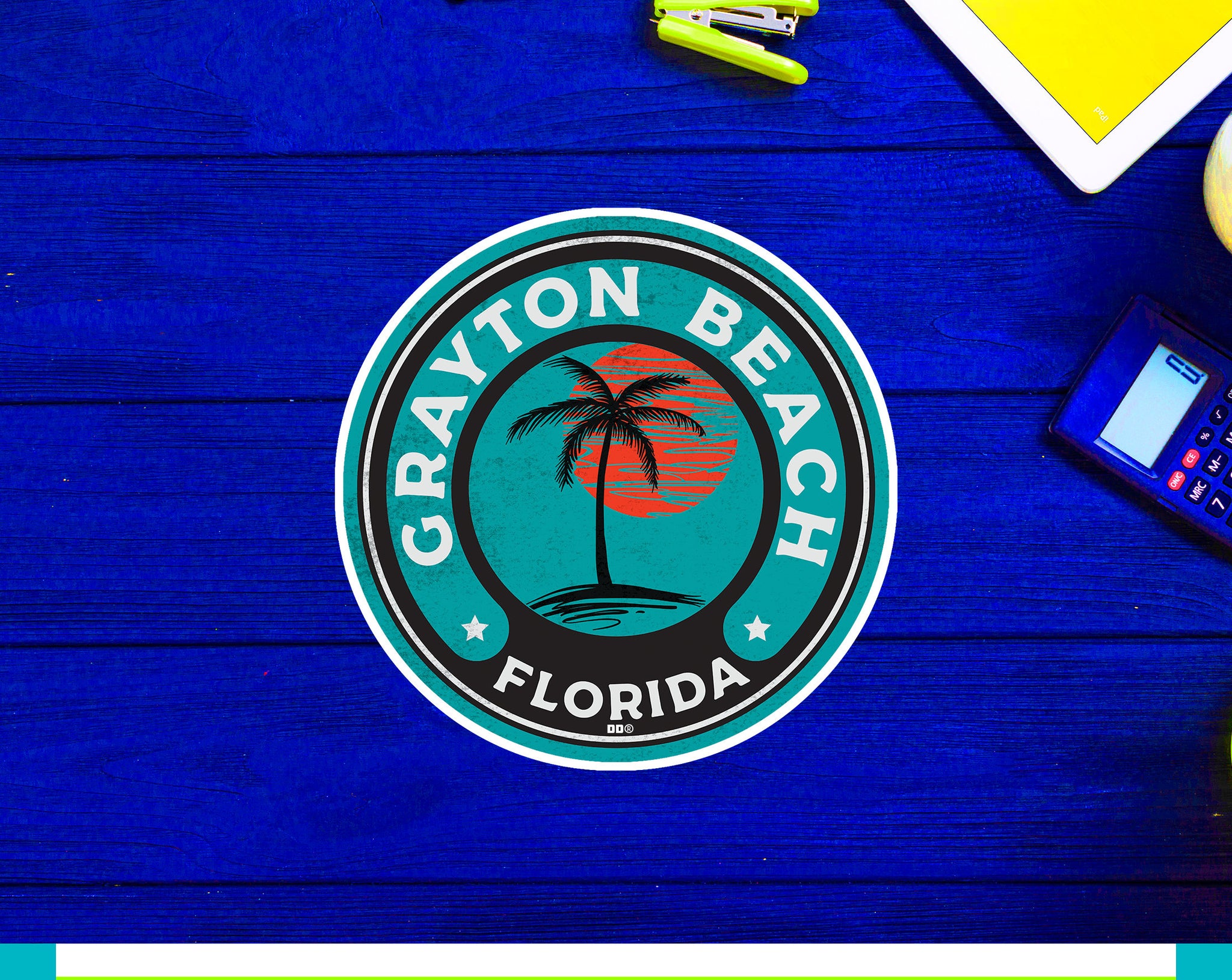 Grayton Beach Florida Beach Sticker Decal 3" Vinyl