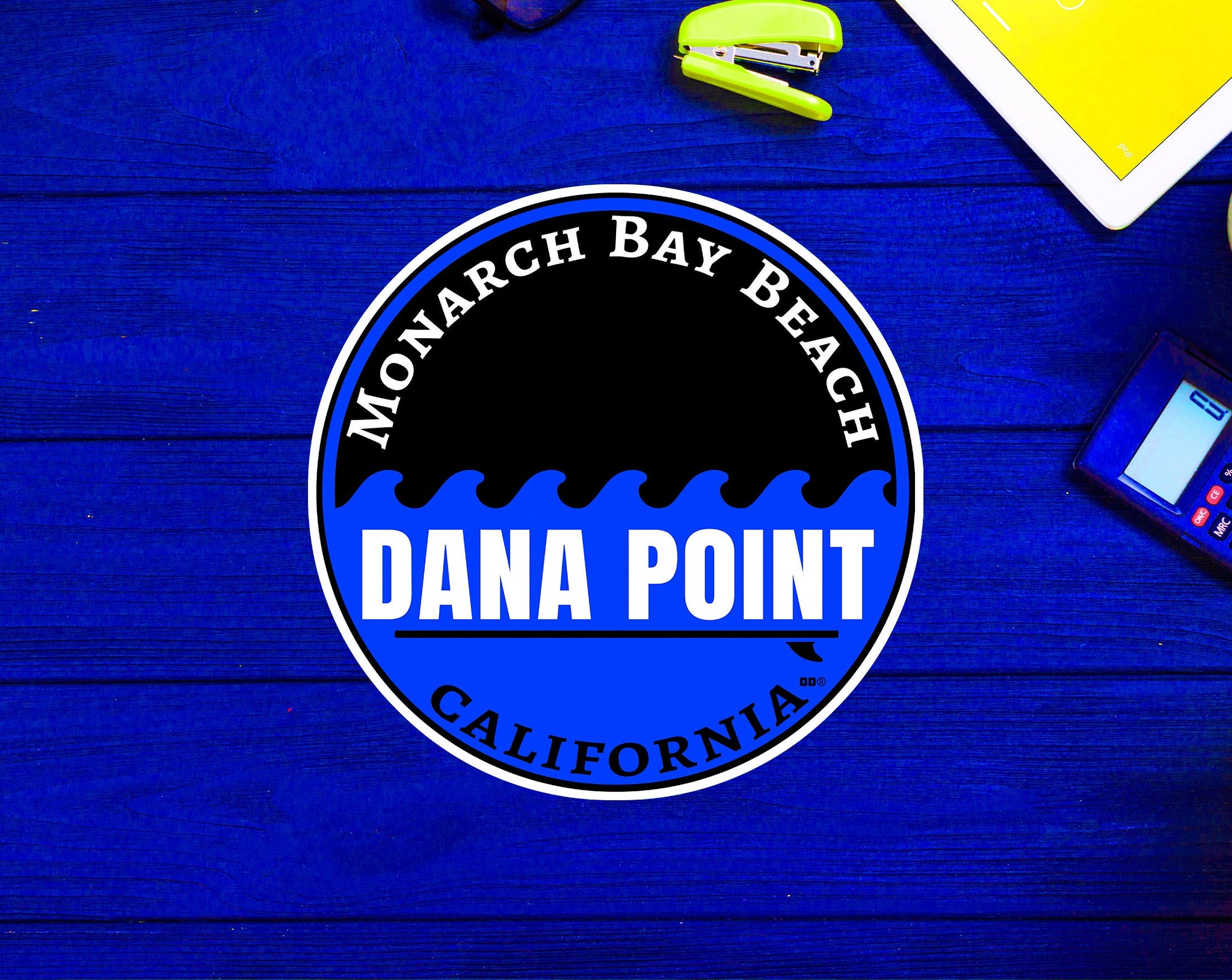 Dana Point California Surfing Monarch Bay Beach Surf Sticker 3"