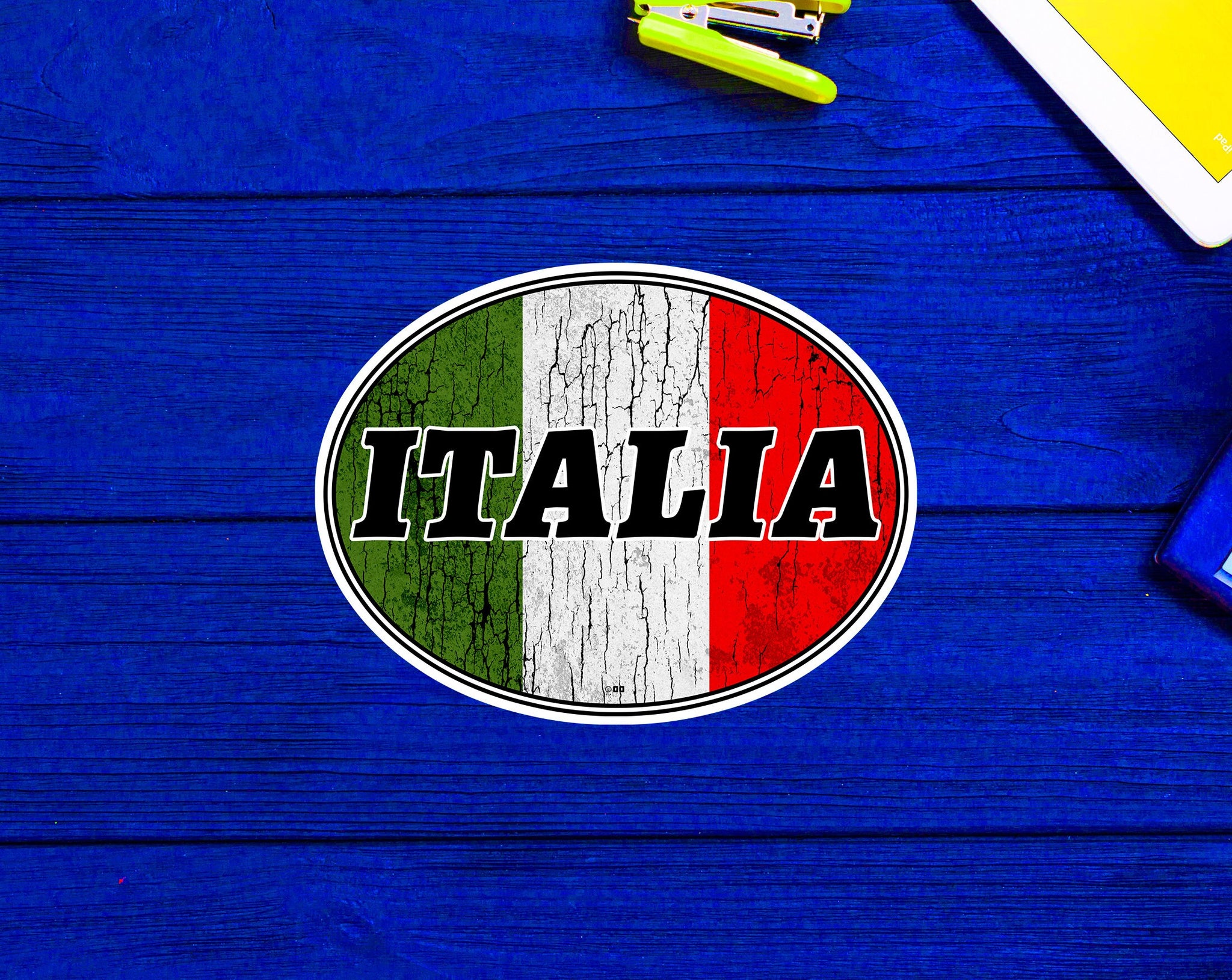 Italia Flag Italy Italian Rome Venice Florence Sticker 3.9"