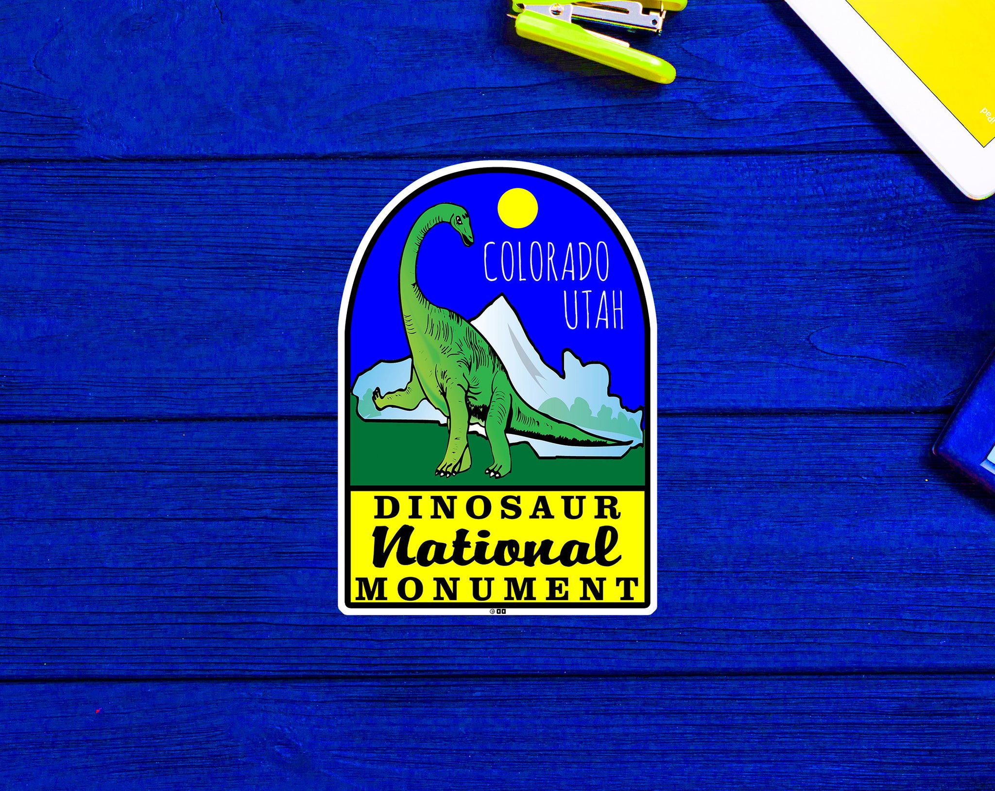 Dinosaur National Monument Utah Sticker Vintage Decal 3.9"