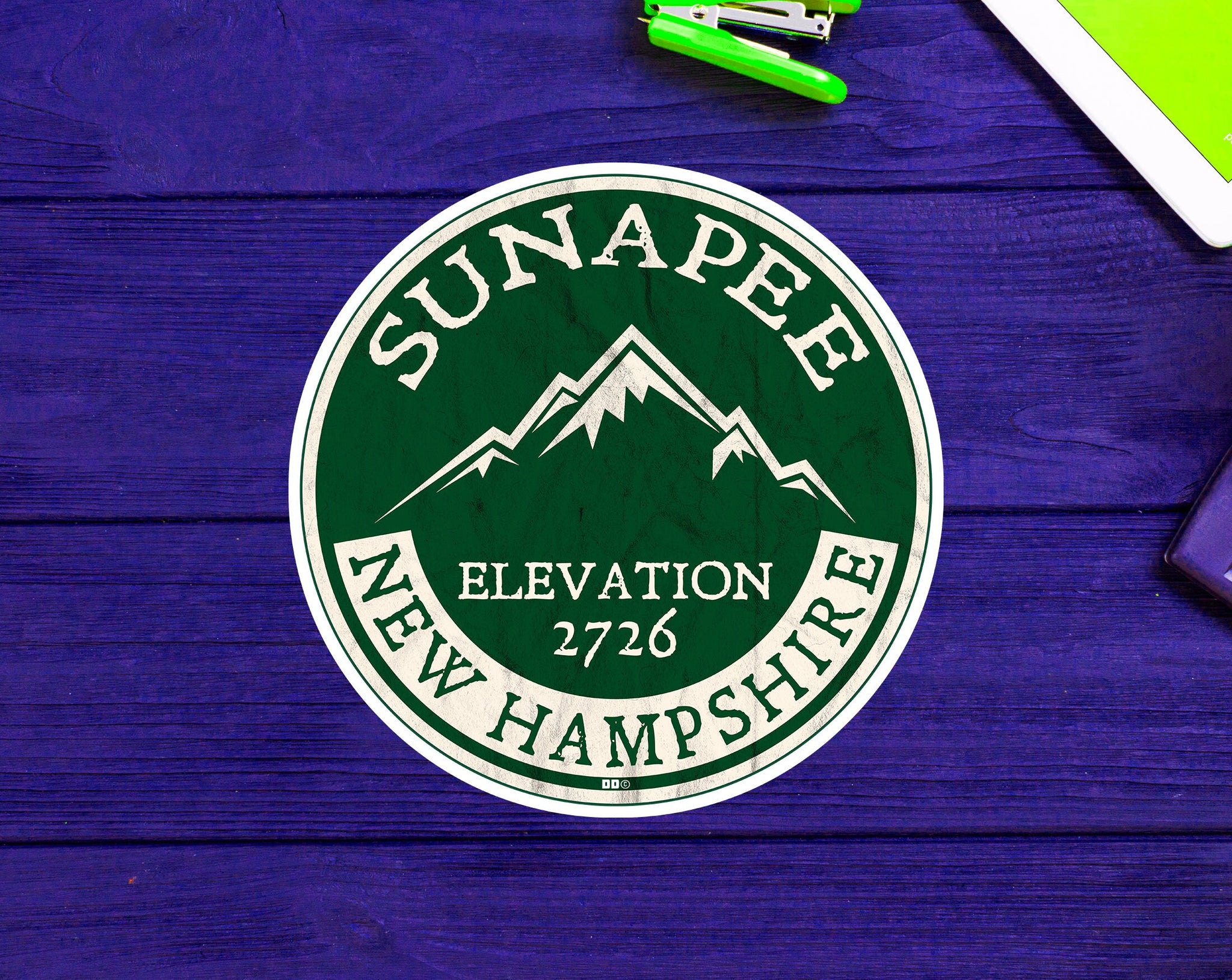 Sunapee New Hampshire Decal Sticker Skiing Ski Mountain 3" Mount Lake