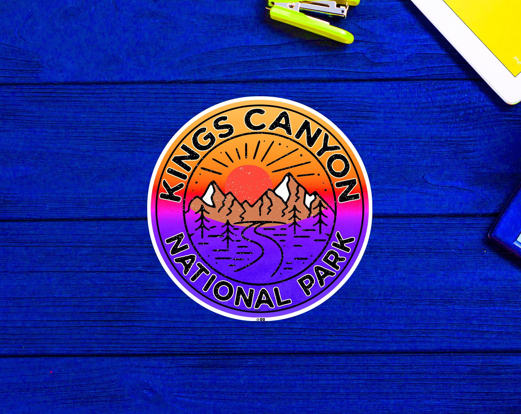 Kings Canyon National Park California Mountains Laptop Sticker 3"