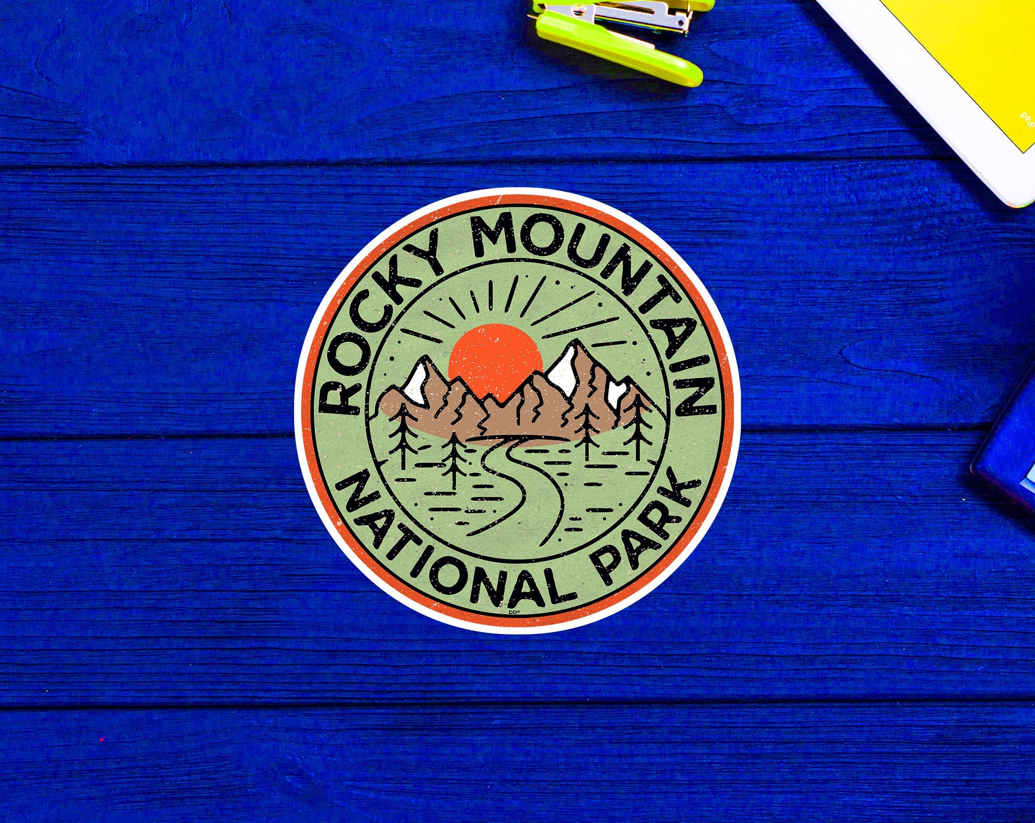Rocky Mountain National Park Colorado Mountains Laptop Sticker 3"