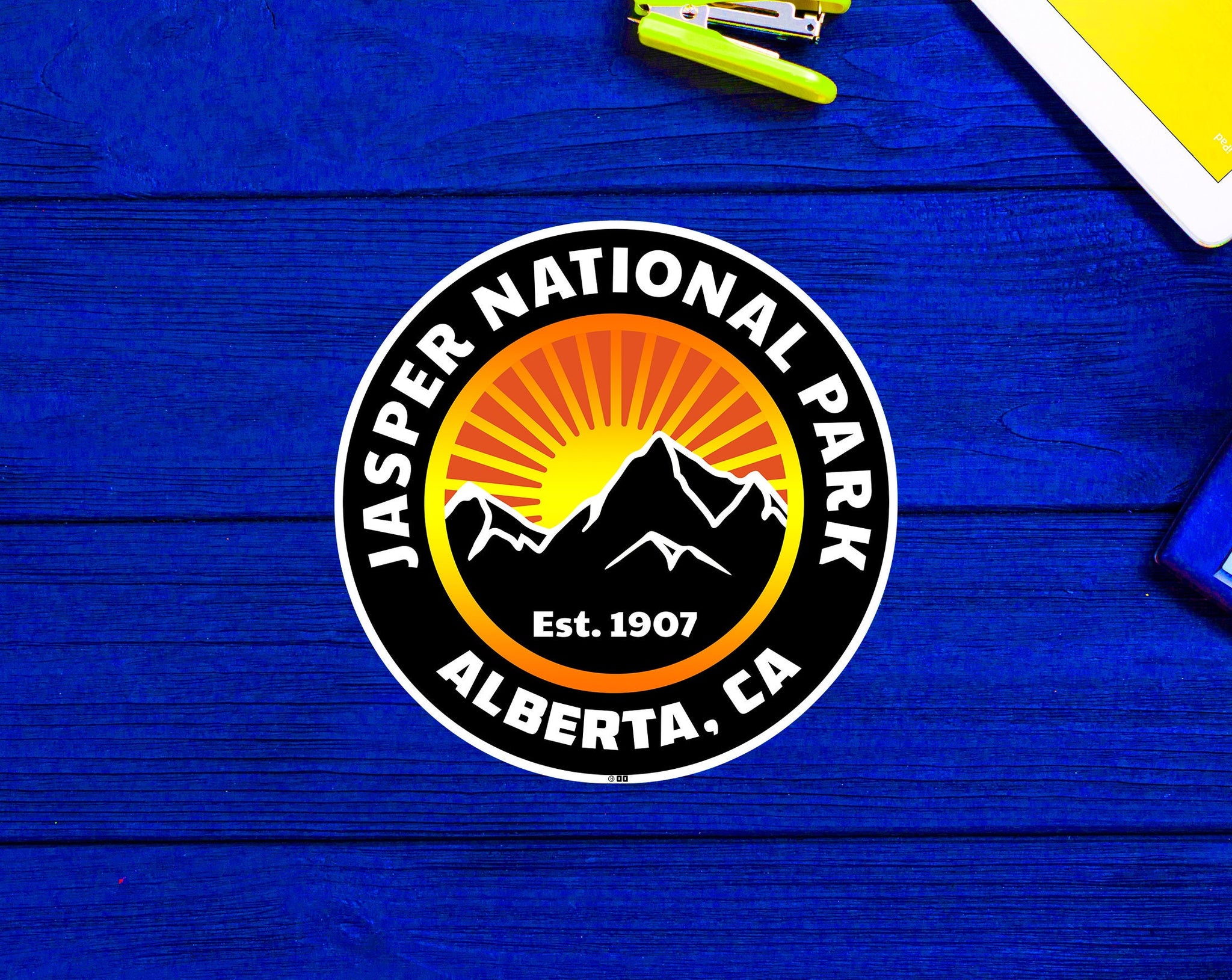 Jasper National Park Alberta Canada Rocky Mountains Rockies Sticker 3"
