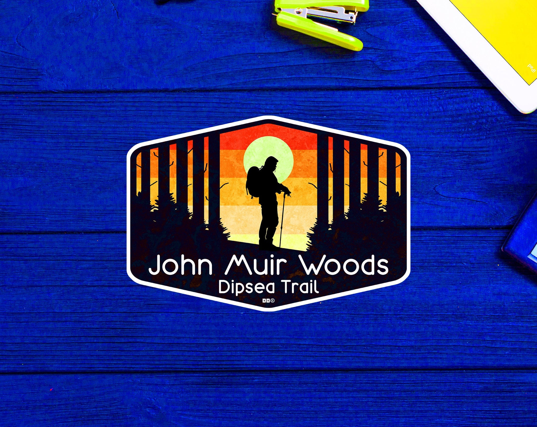 John Muir Woods Dipsea Trail Vinyl Decal Sticker California 3.75"