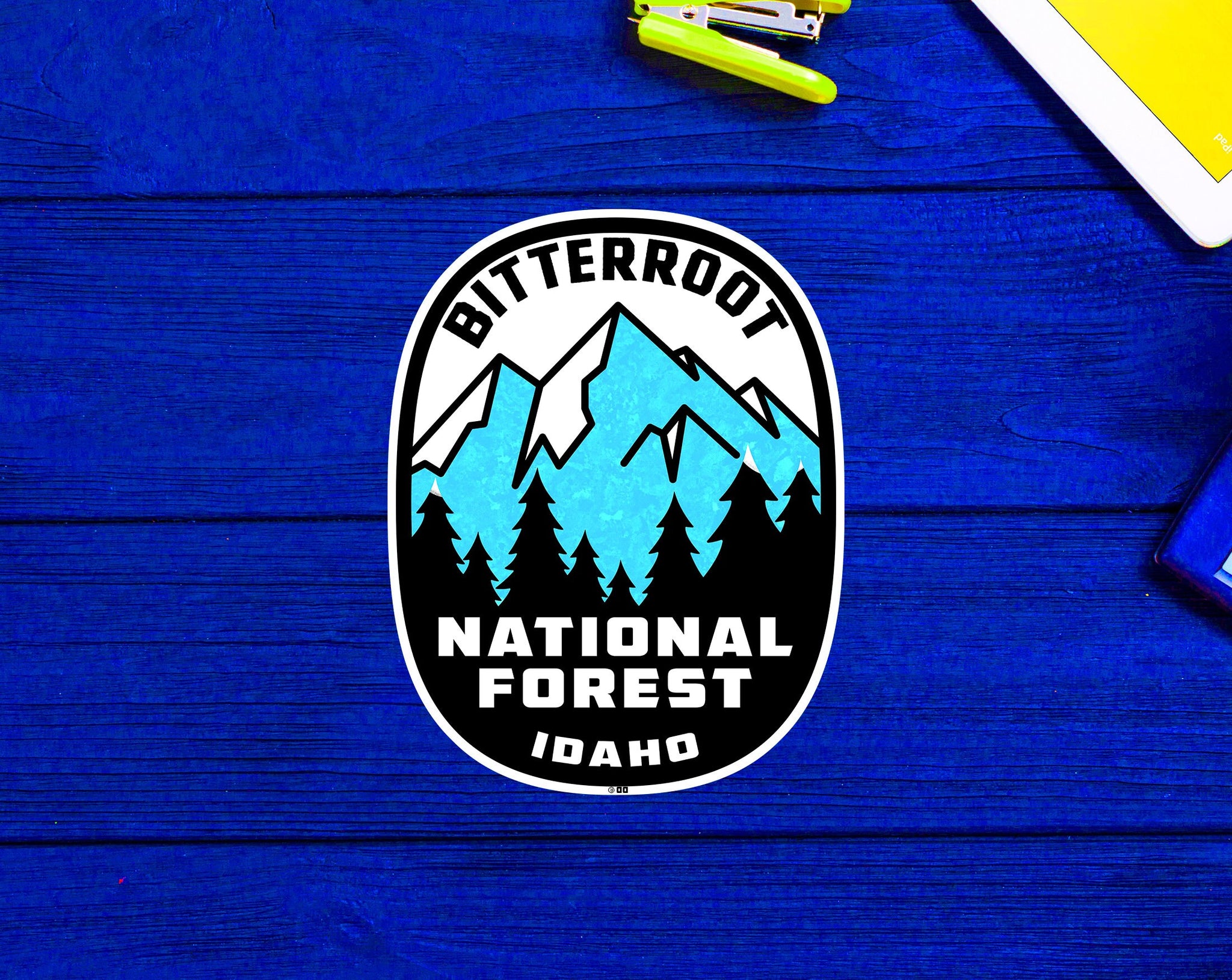 Bitterroot National Forest Idaho Sticker 3.9"
