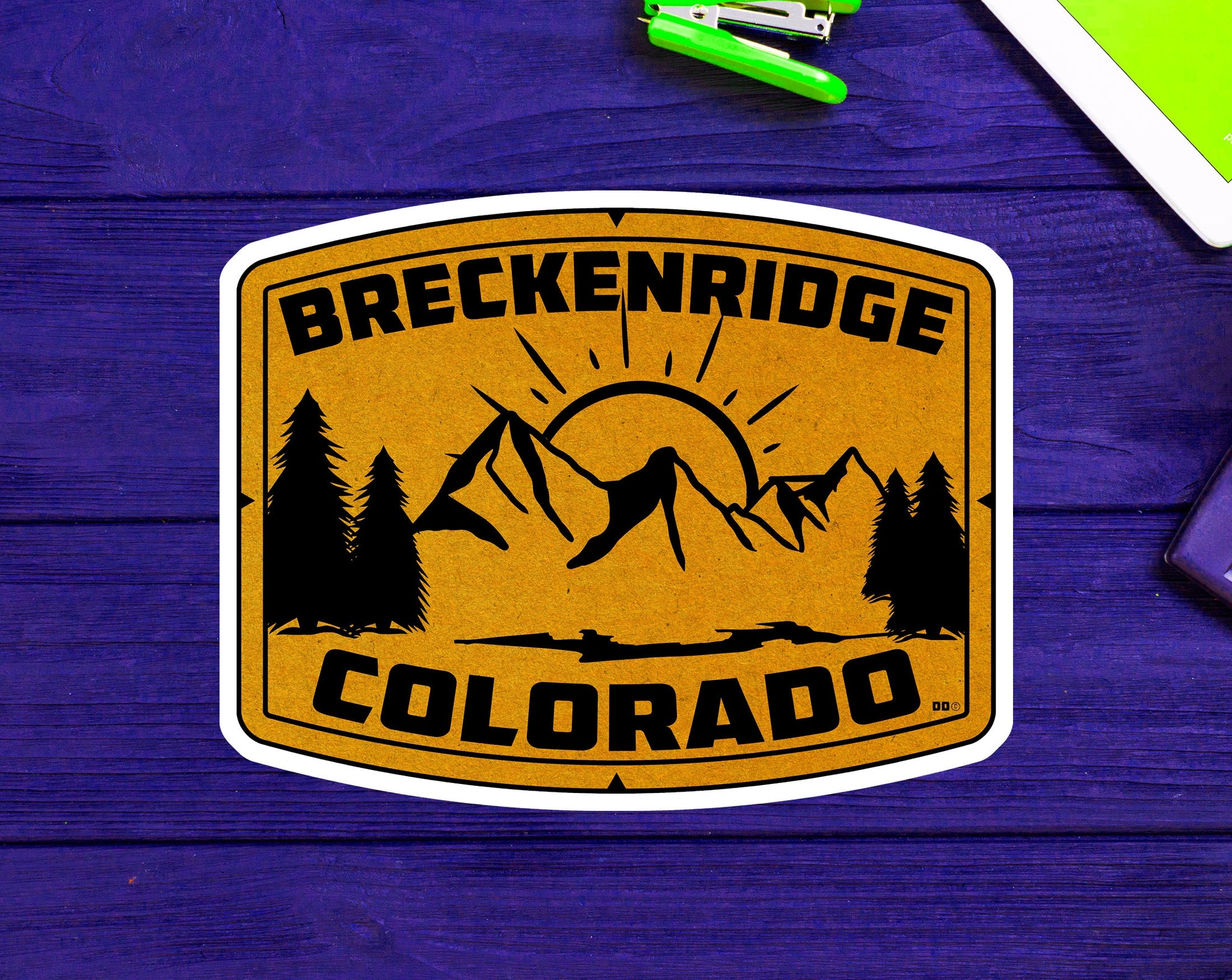 Breckenridge Colorado Skiing Vinyl Sticker Decal 3.75" Ski CO Breck